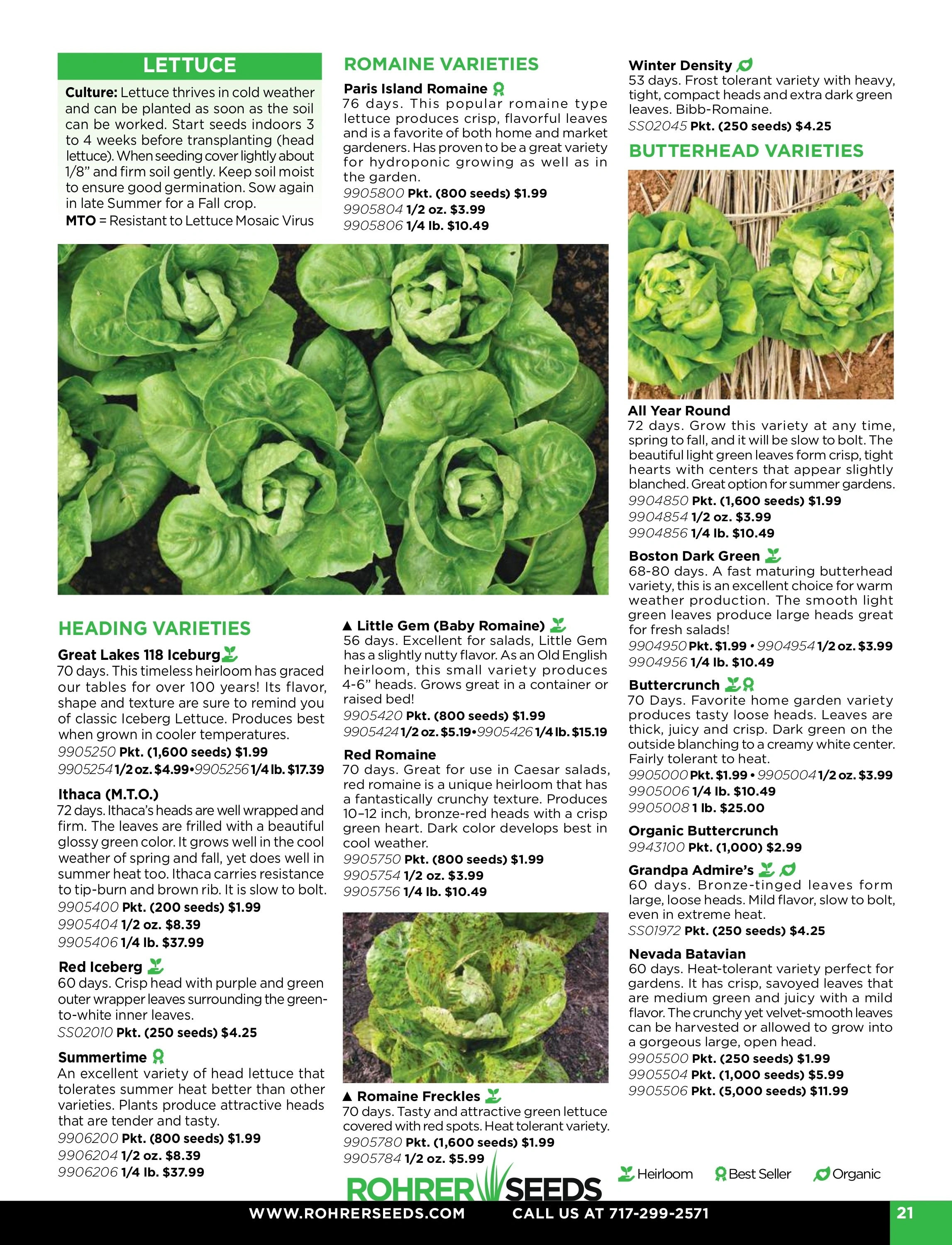 Rohrer Seeds flyer page 21