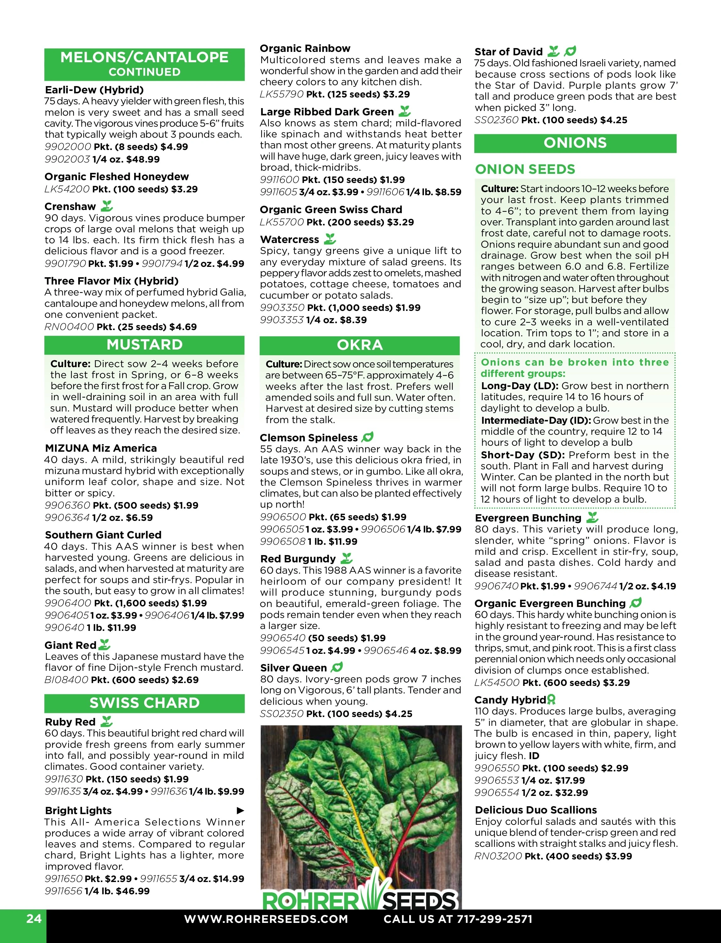 Rohrer Seeds flyer page 24