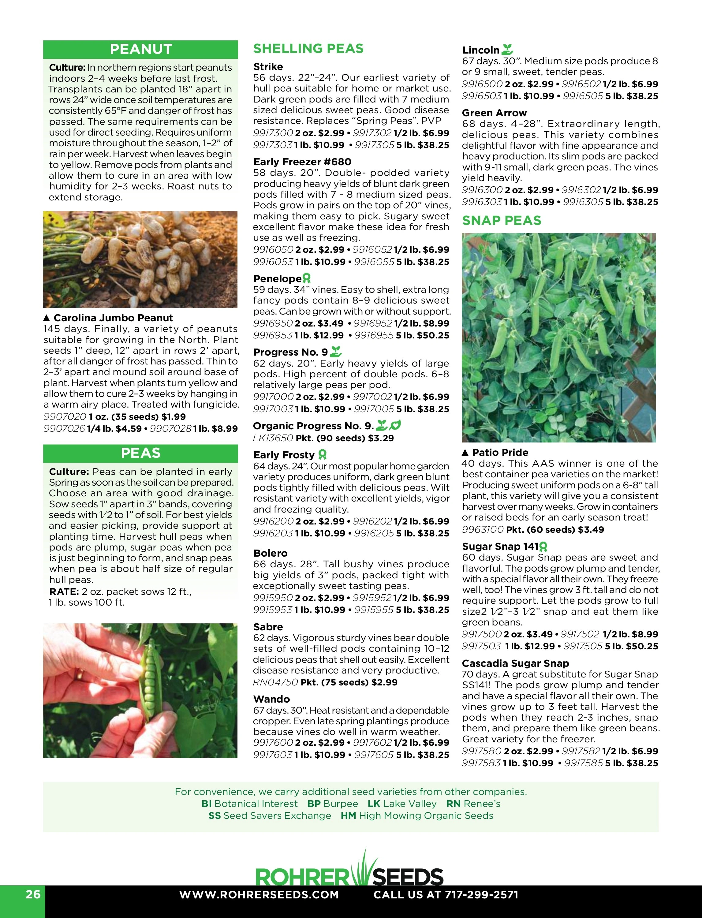 Rohrer Seeds flyer page 26