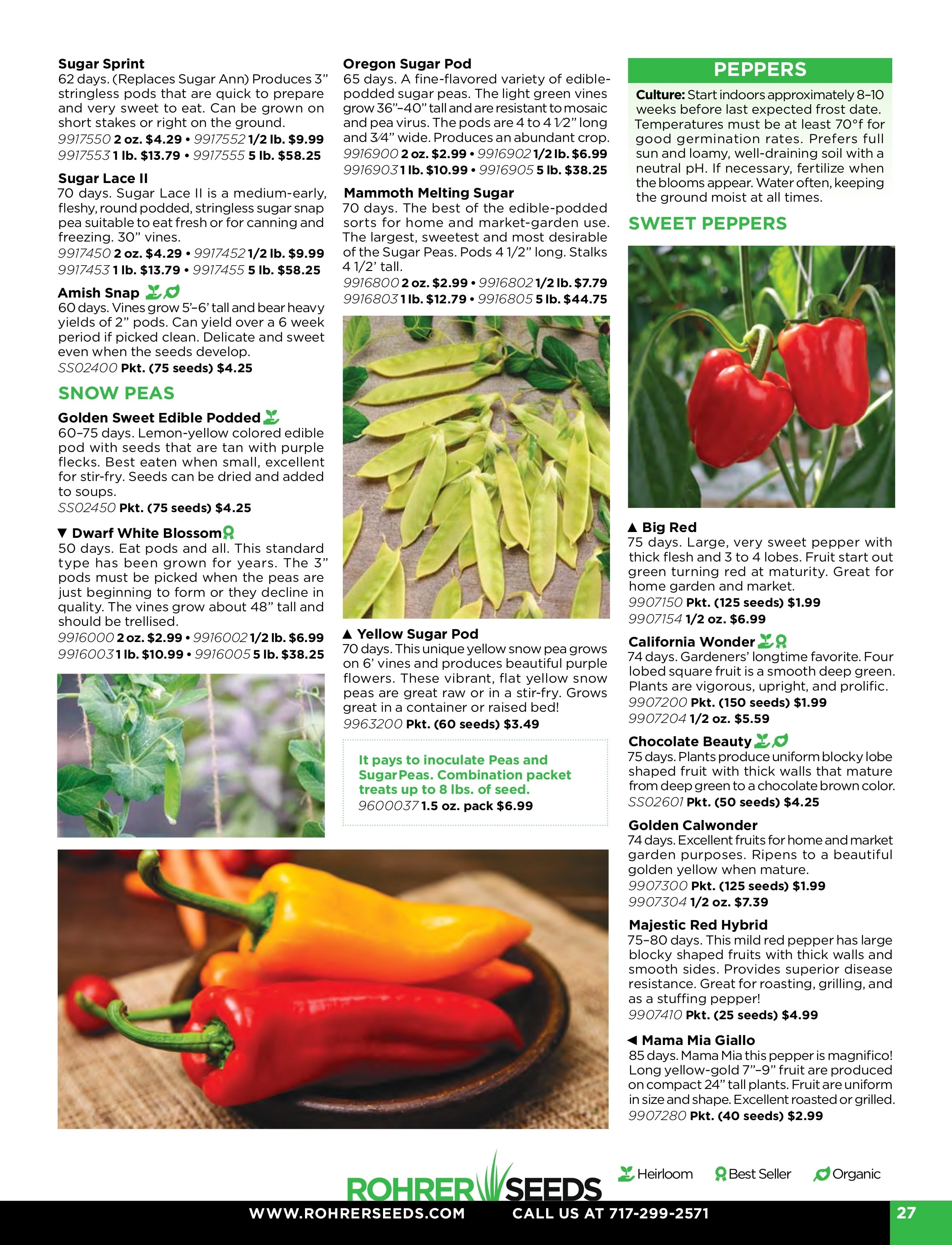 Rohrer Seeds flyer page 27