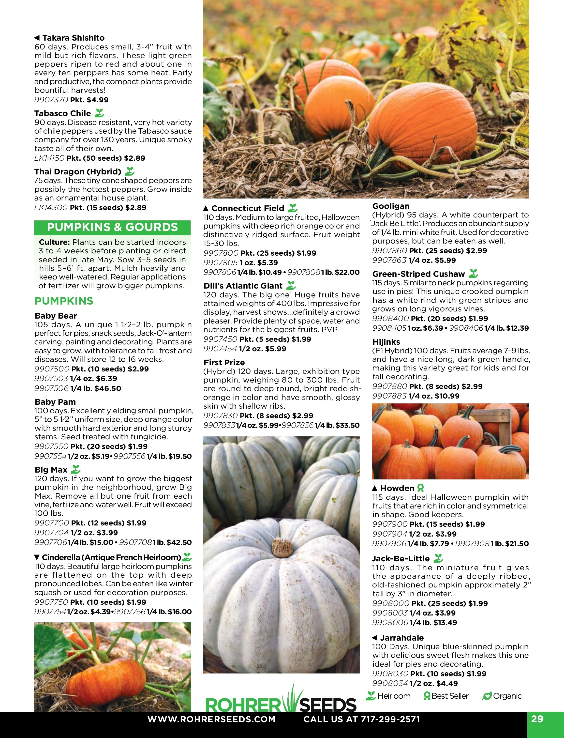 Rohrer Seeds flyer page 29