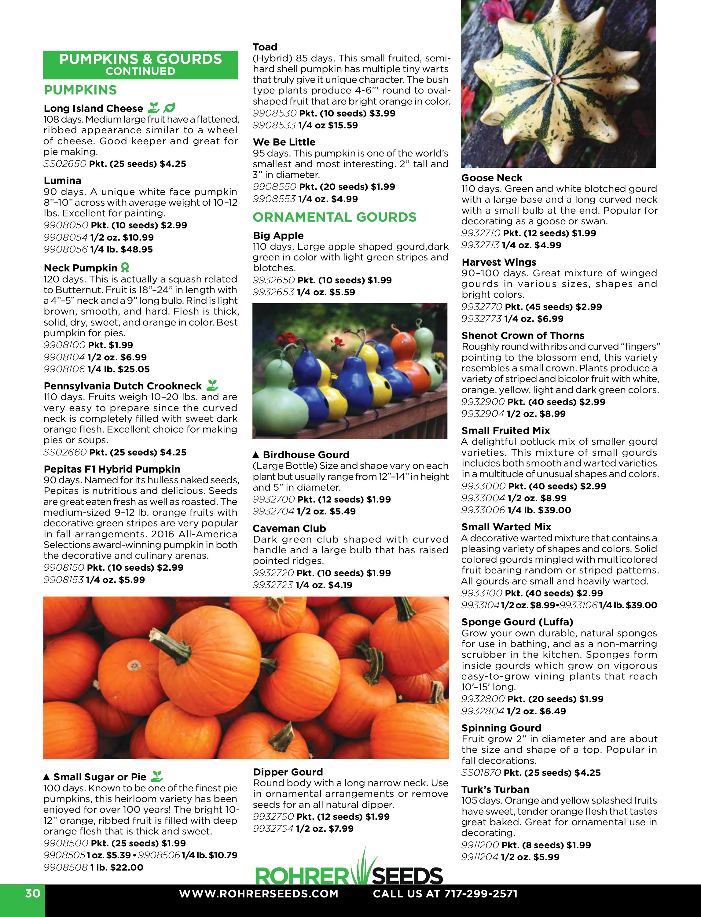 Rohrer Seeds flyer page 30