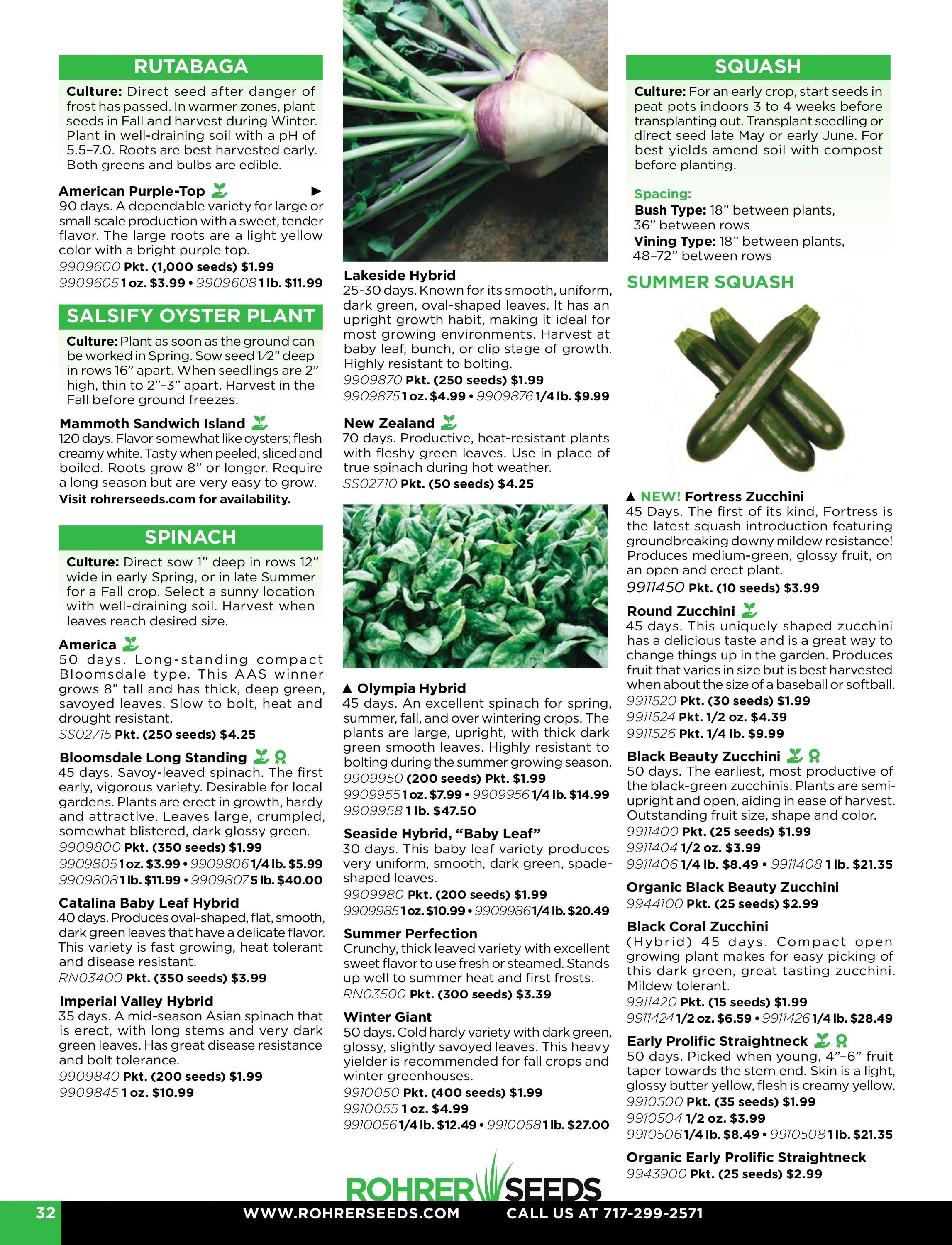 Rohrer Seeds flyer page 32