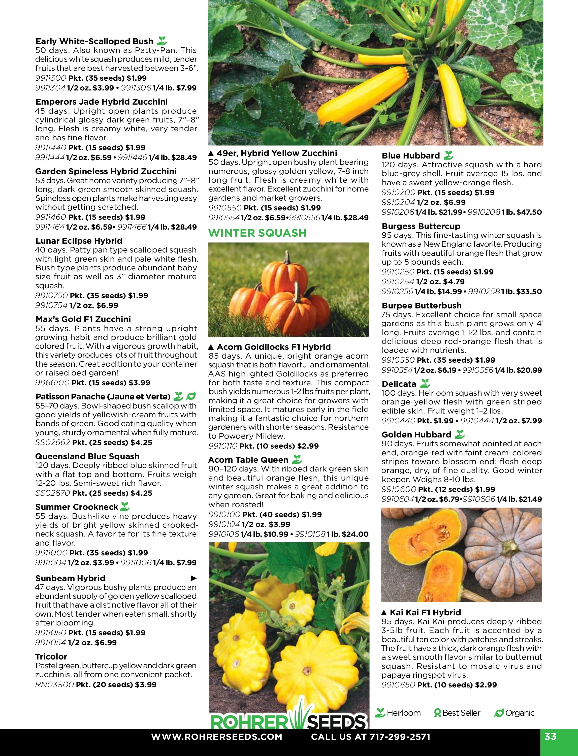 Rohrer Seeds flyer page 33