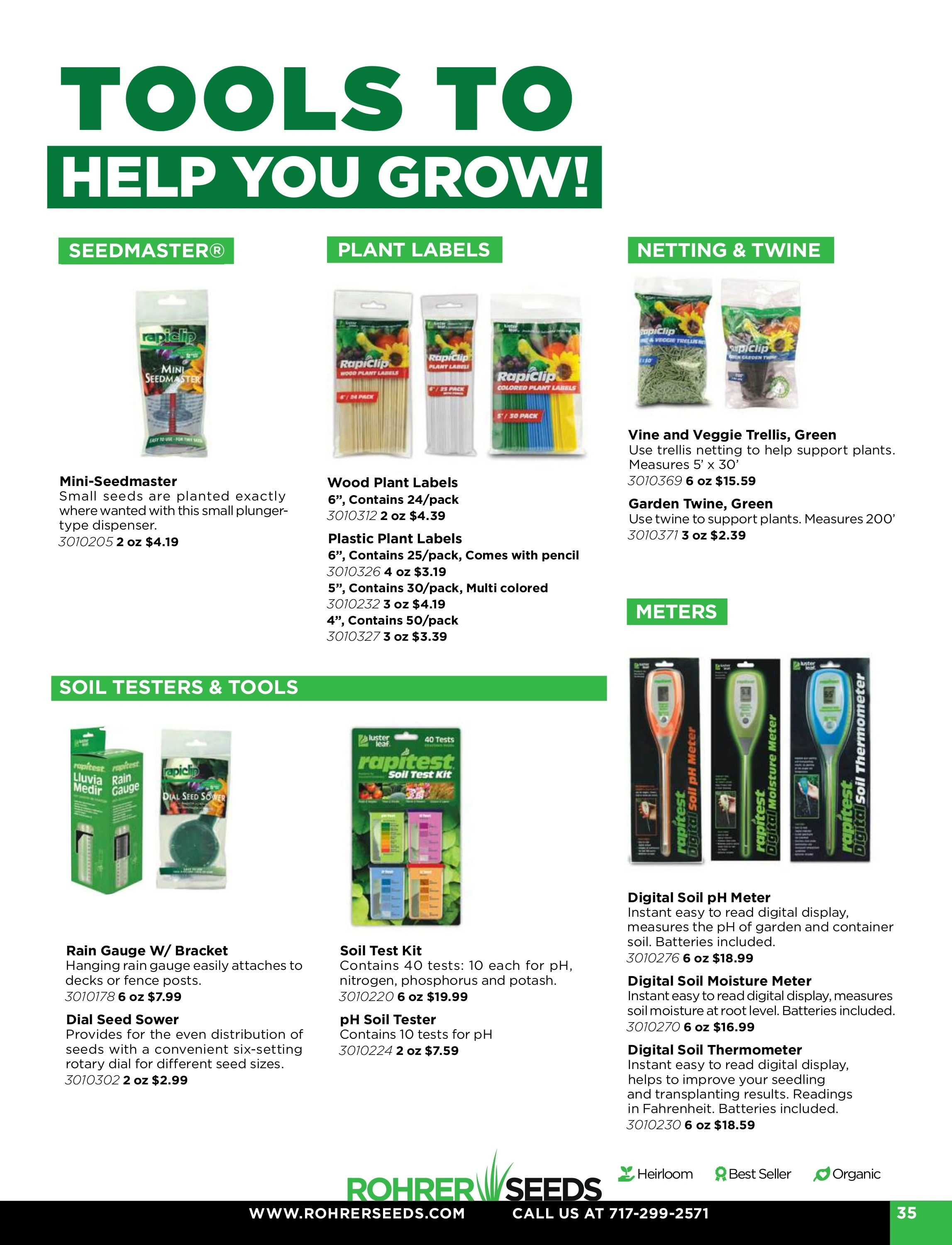 Rohrer Seeds flyer page 35