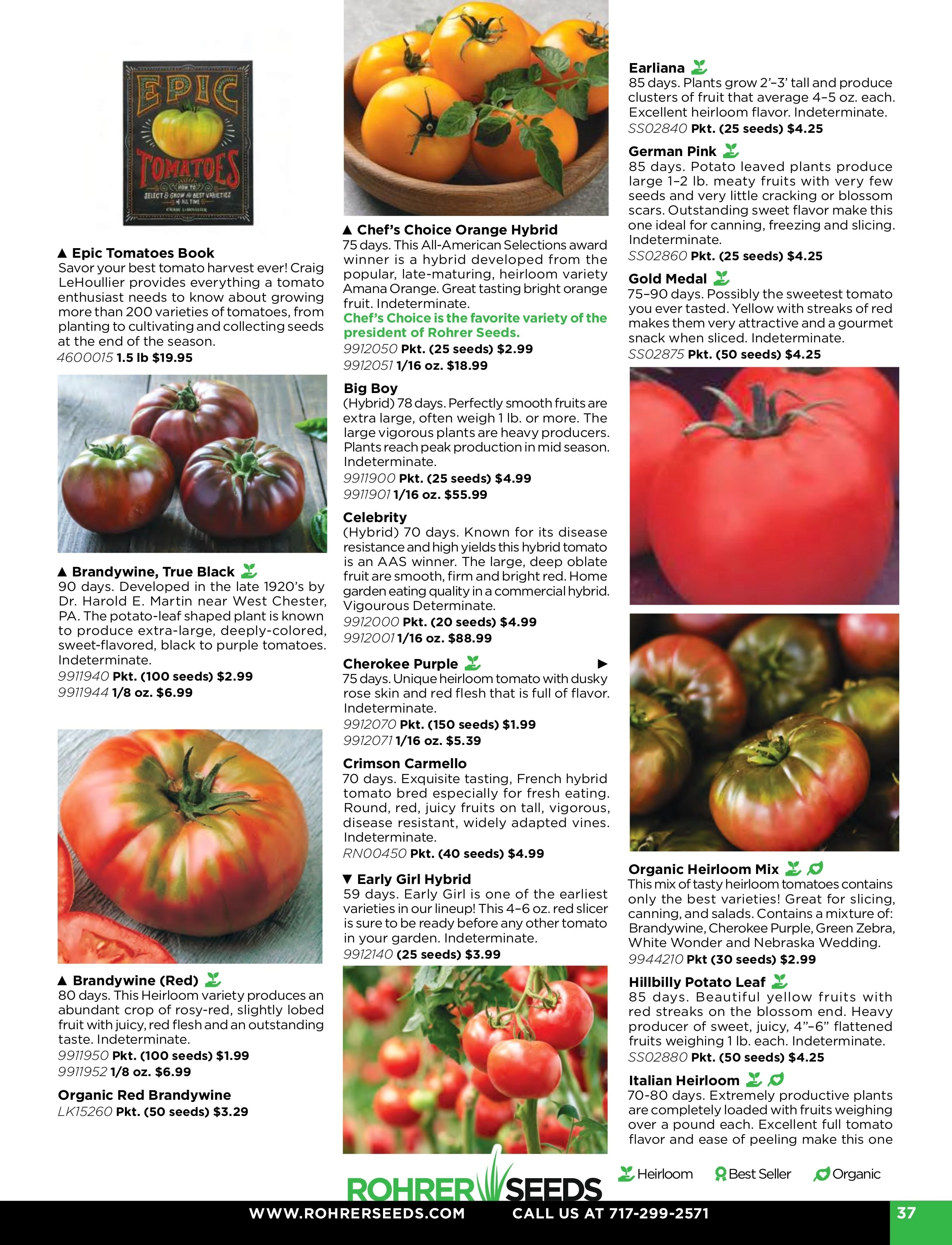 Rohrer Seeds flyer page 37