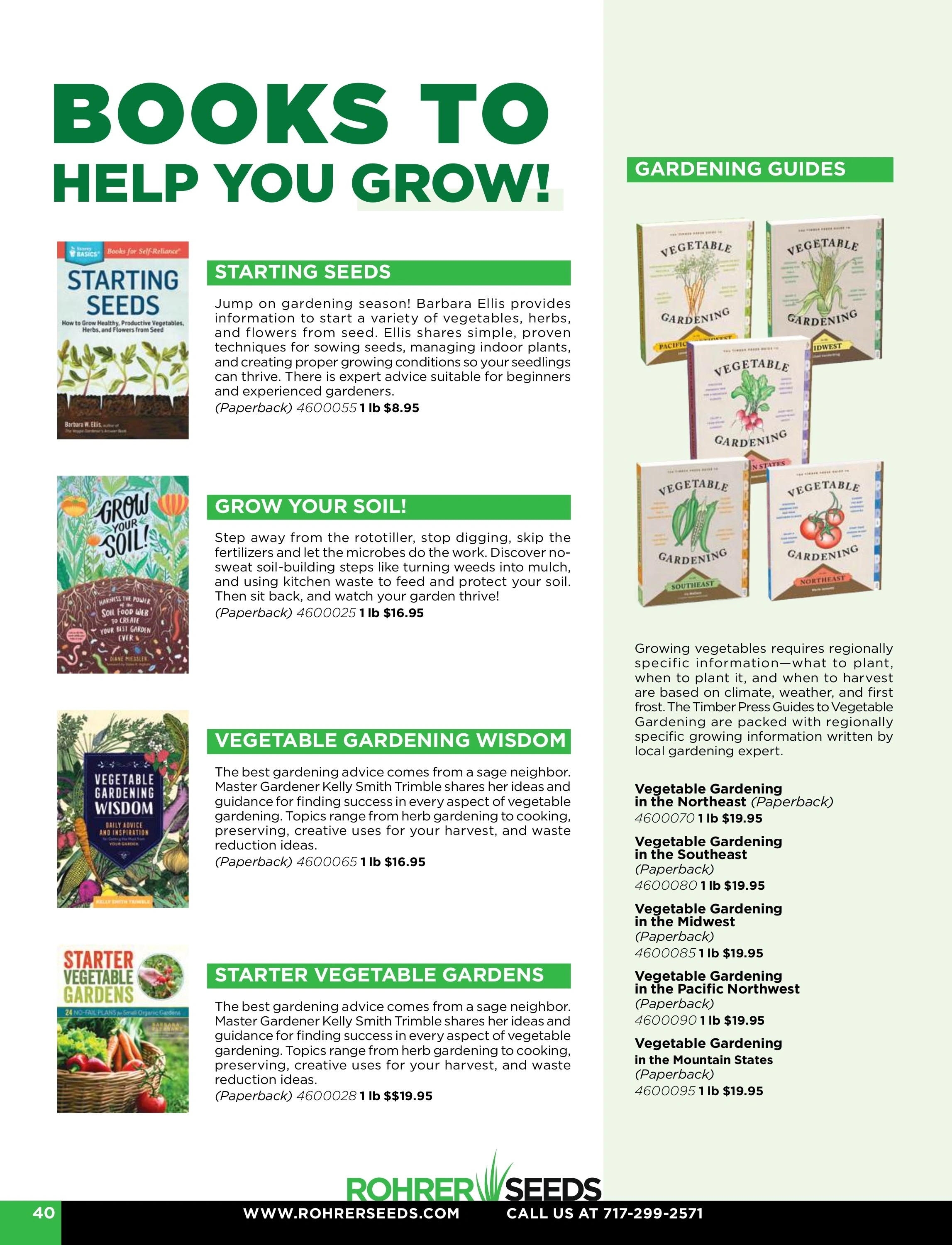 Rohrer Seeds flyer page 40