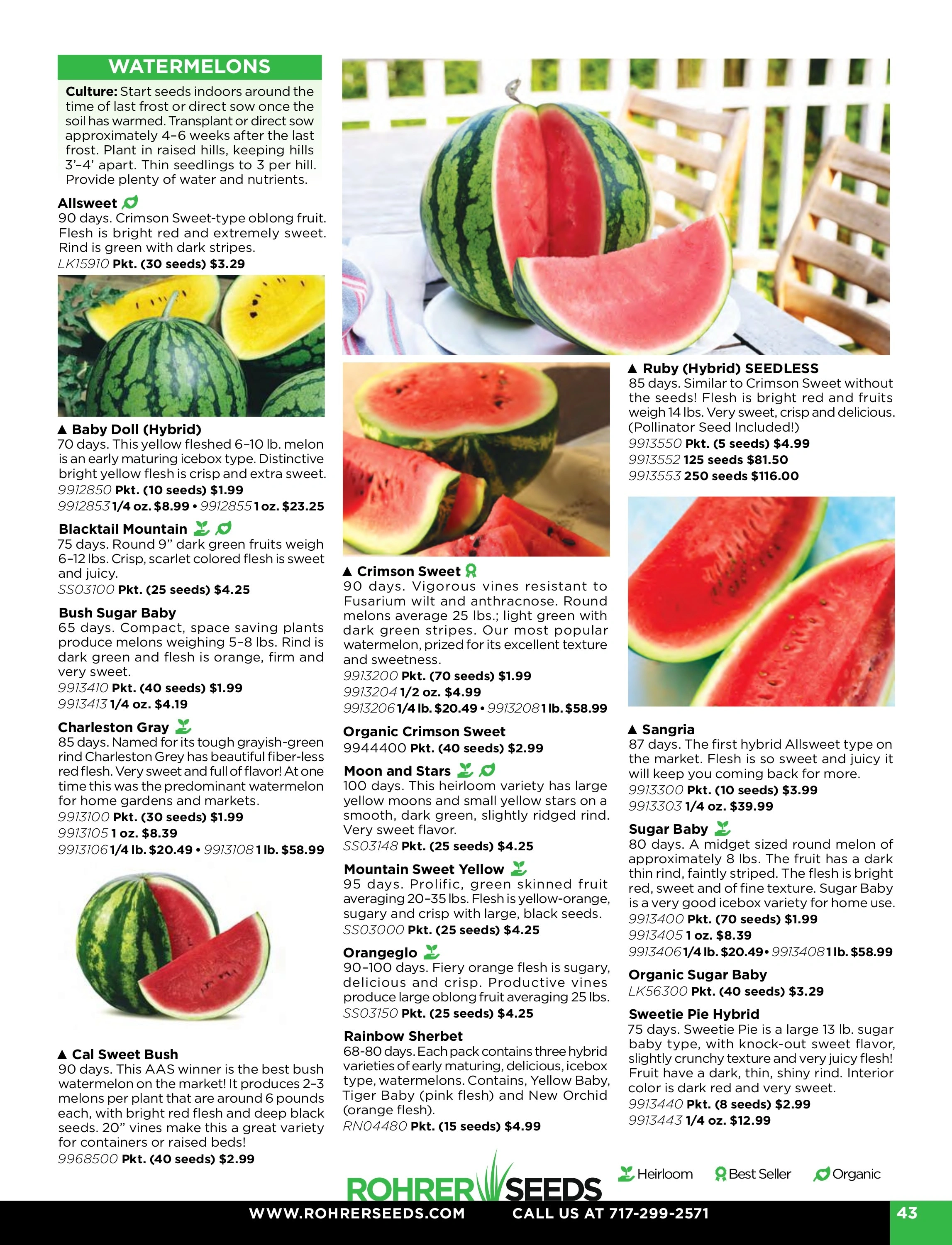 Rohrer Seeds flyer page 43