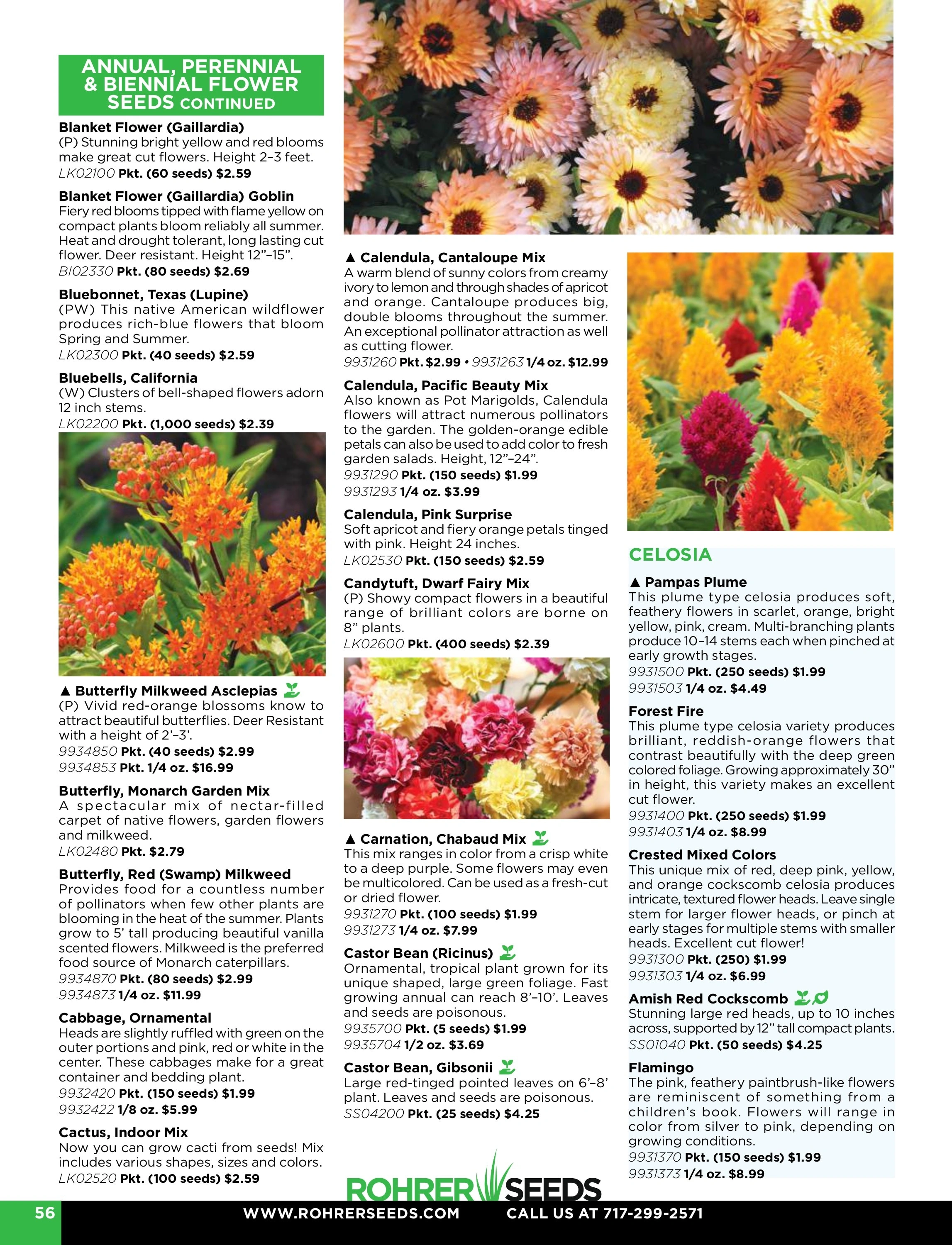 Rohrer Seeds flyer page 56