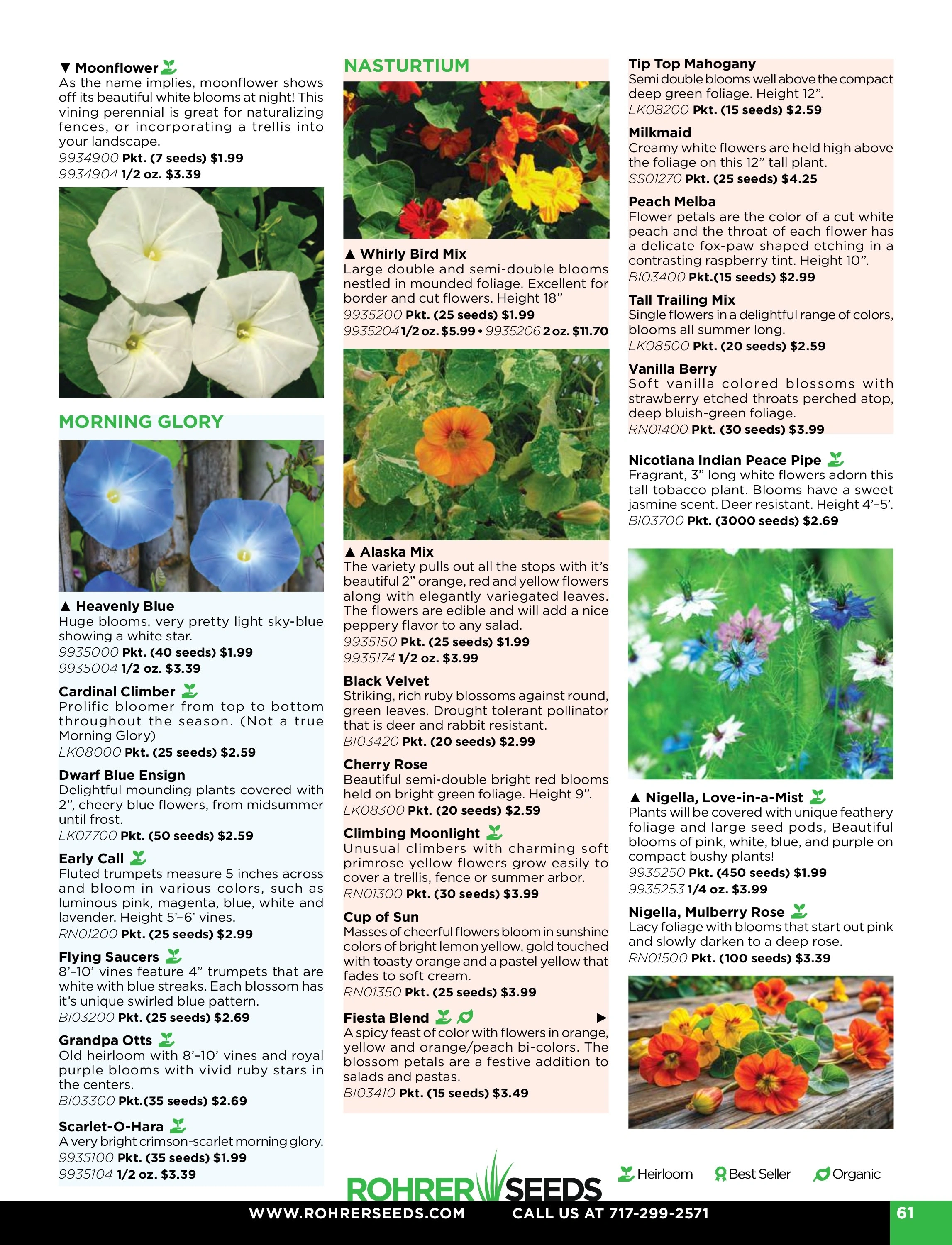 Rohrer Seeds flyer page 61