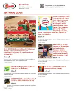 Rowe's IGA Supermarkets Weekly Ad