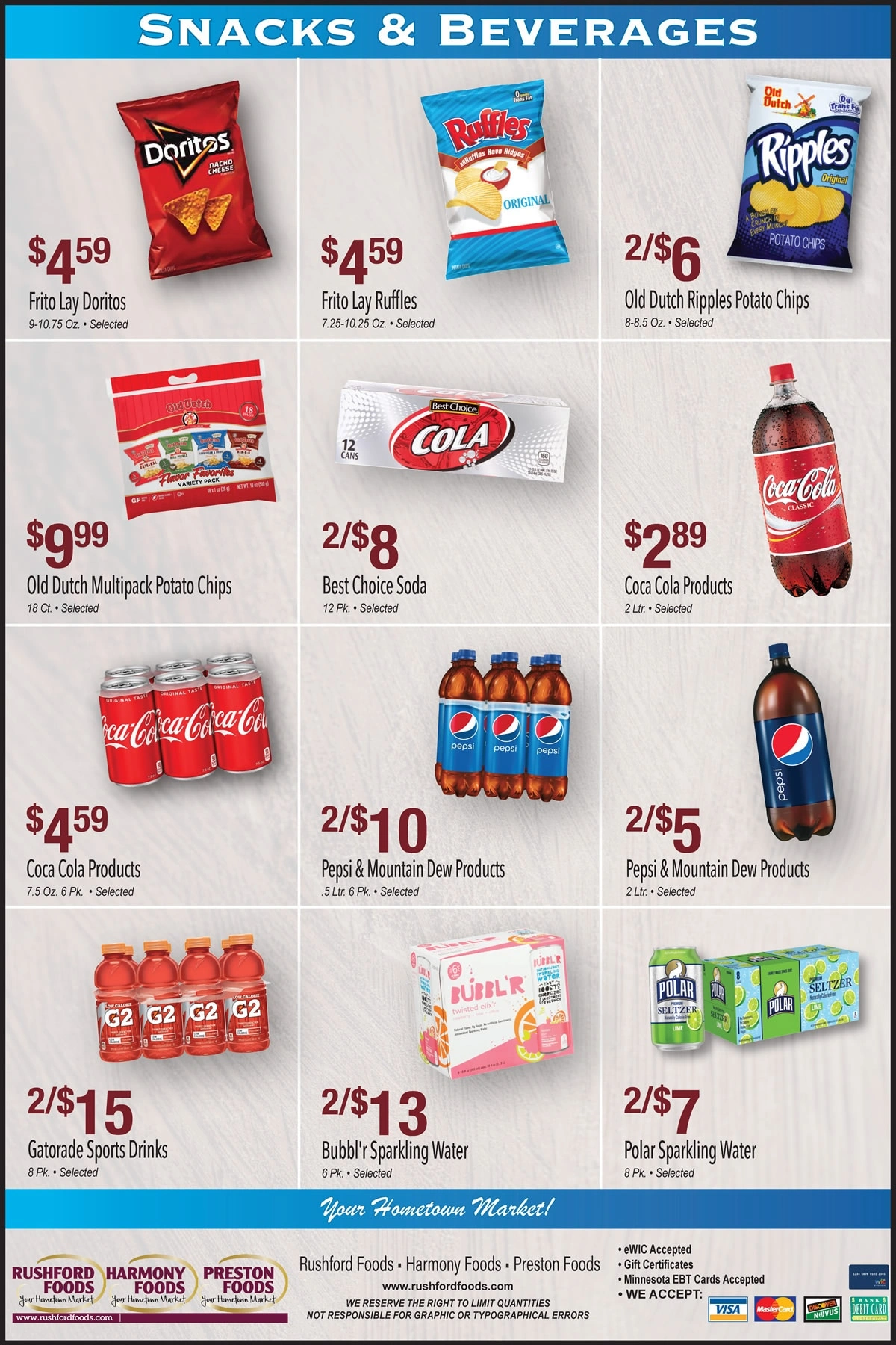 Rushford, Preston and Harmony Foods flyer page 4