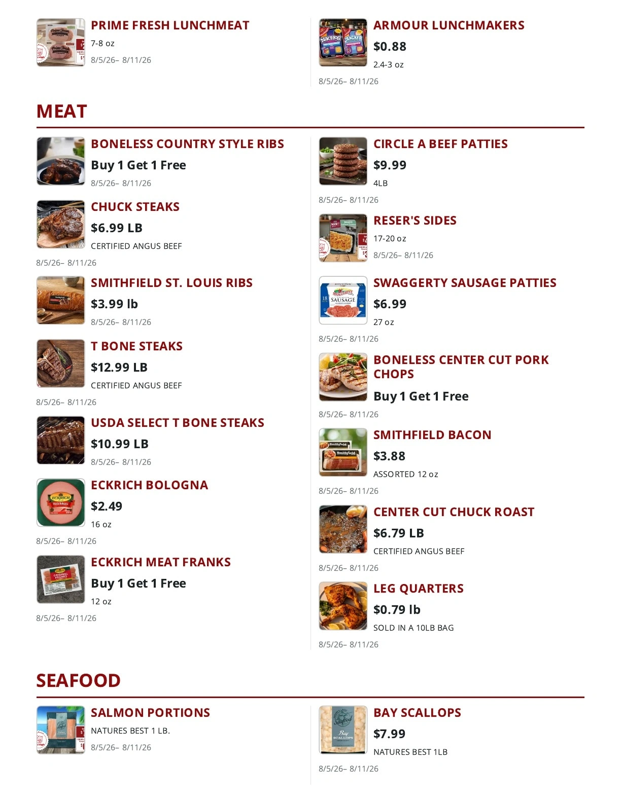 Russell's Piggly Wiggly flyer page 2