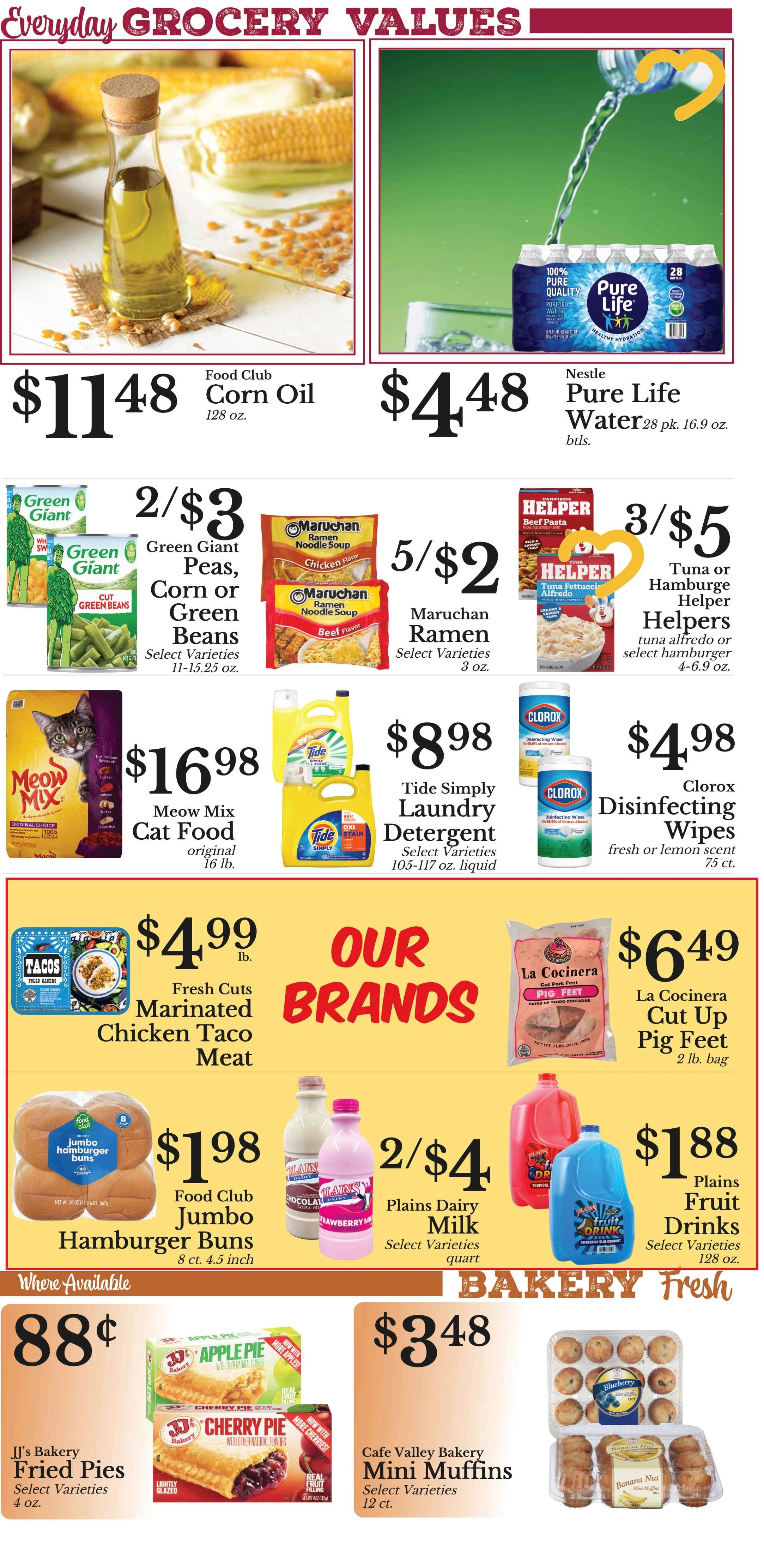 S&S Supermarket flyer page 2
