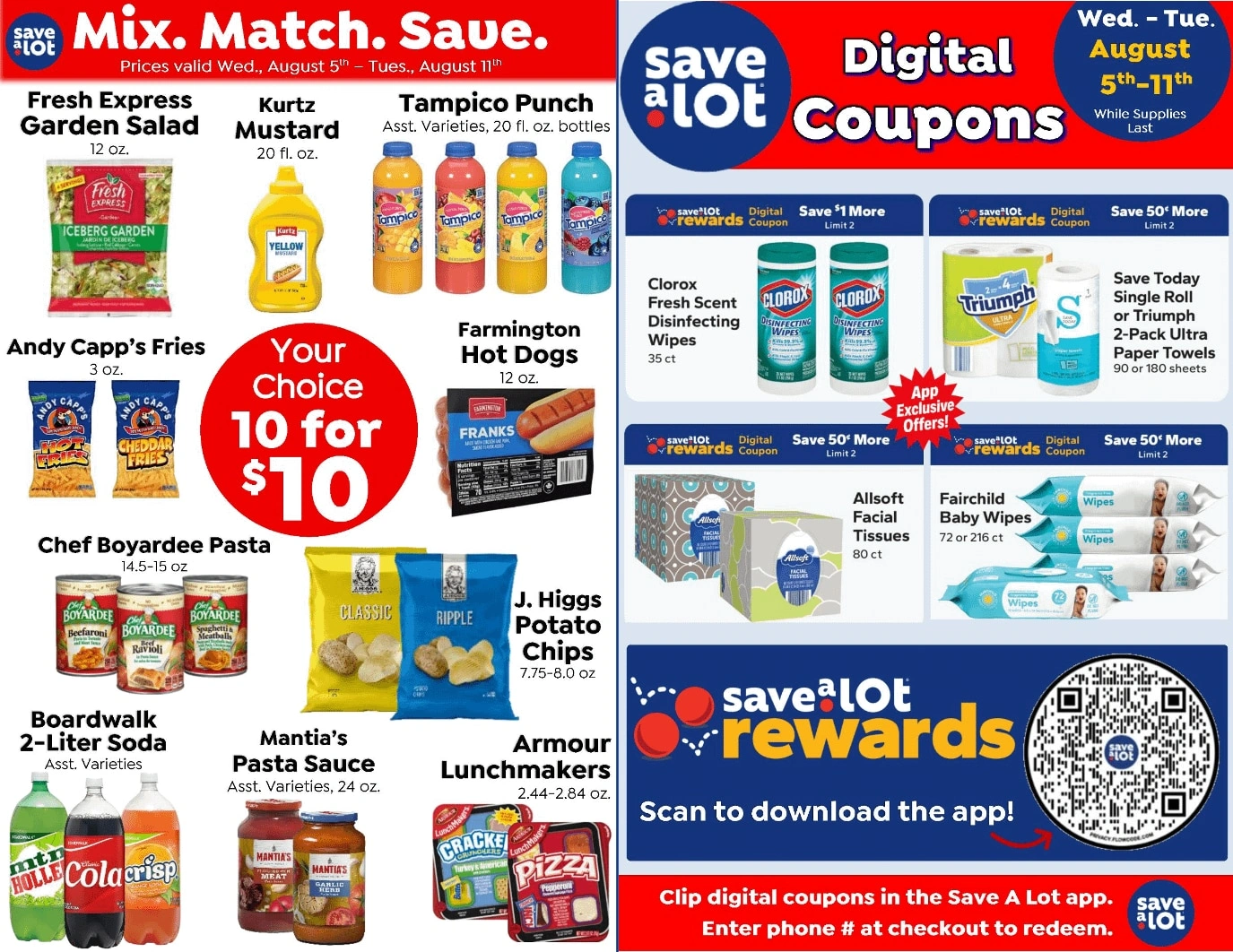 Save a Lot Food Stores flyer page 1