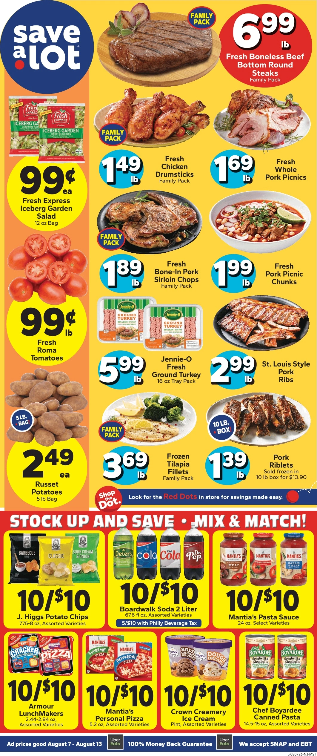 Save a Lot Food Stores flyer page 1