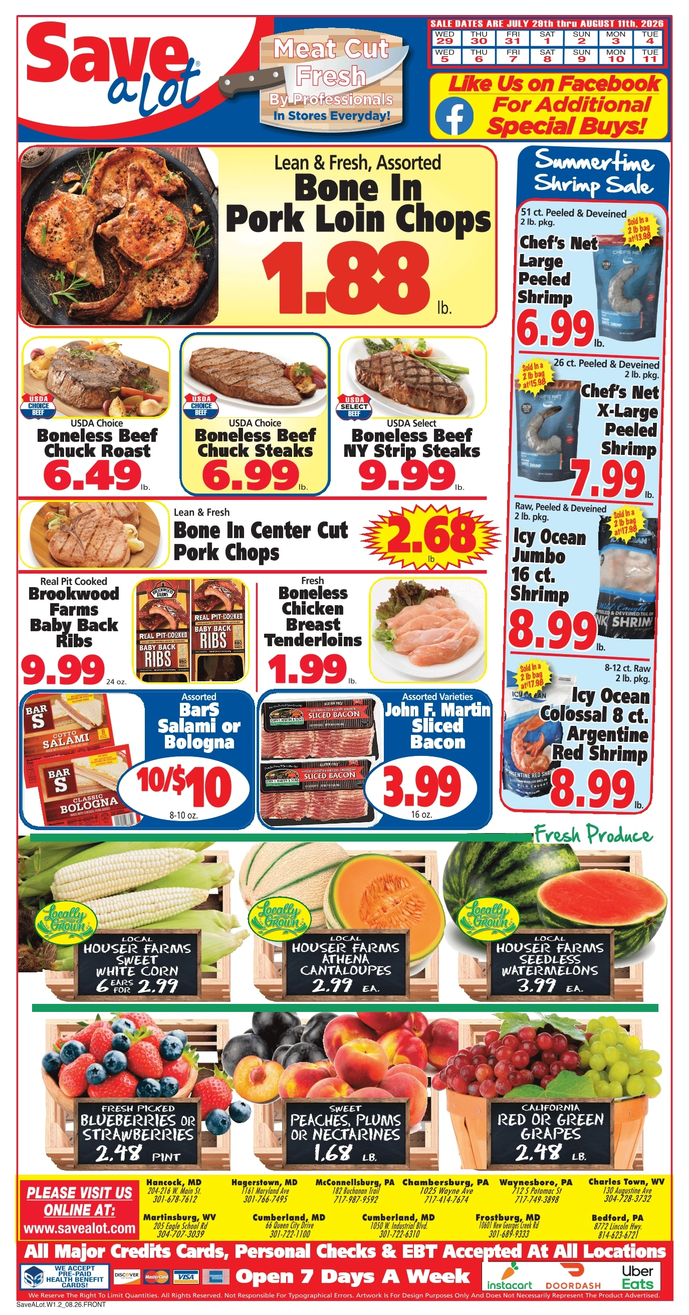 Save a Lot Food Stores flyer page 1