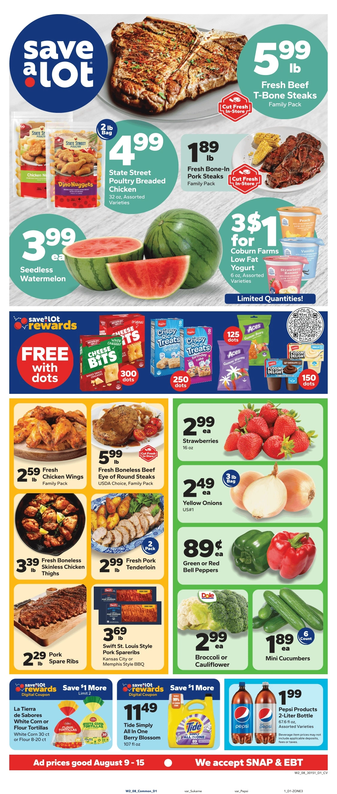 Save a Lot Food Stores flyer page 1