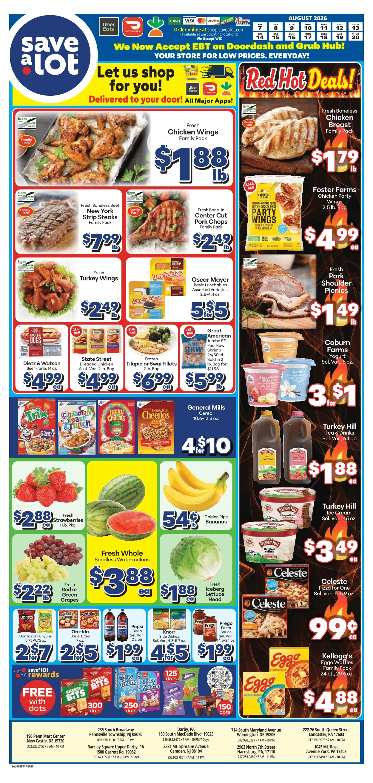 Save a Lot Food Stores flyer page 1
