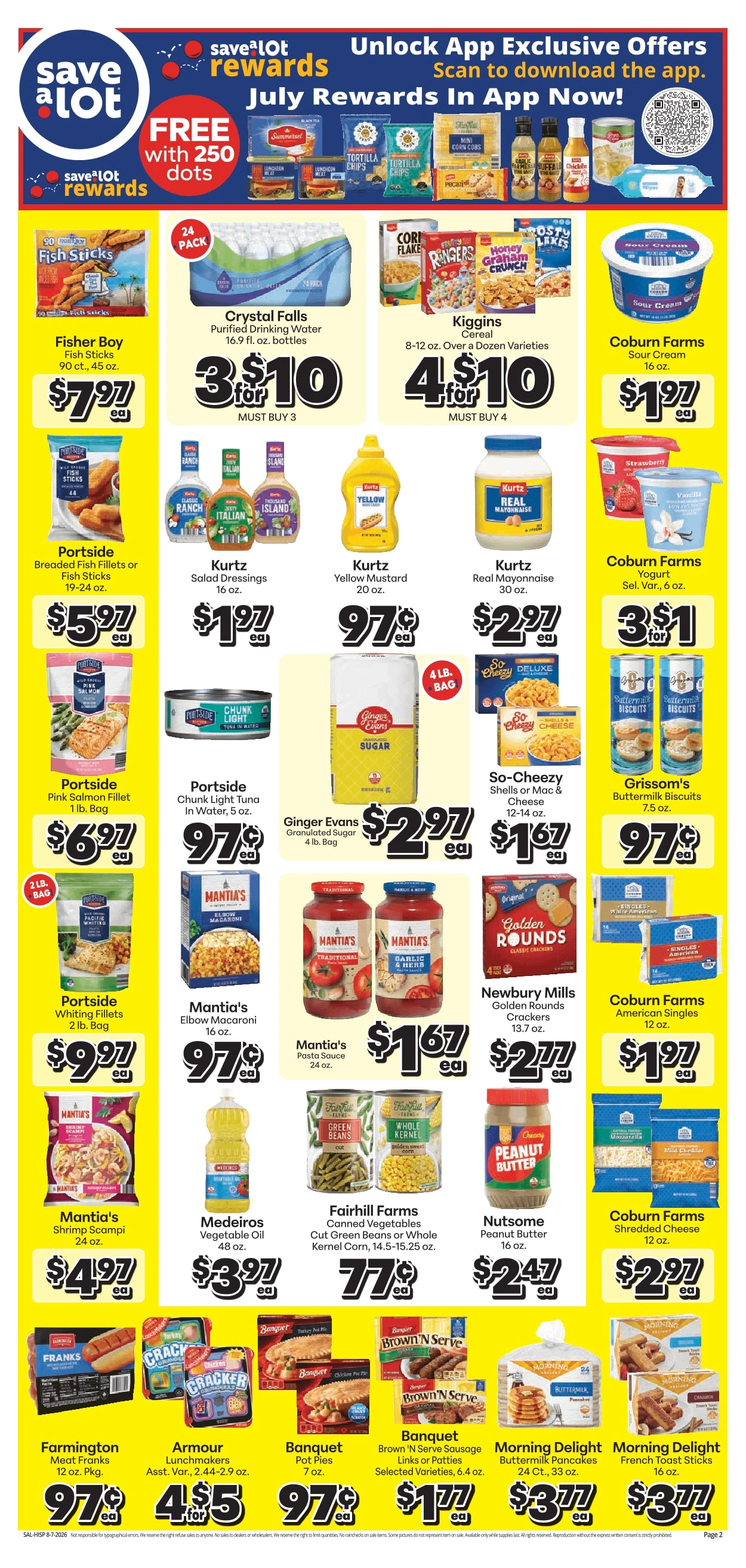 Save a Lot Food Stores flyer page 2