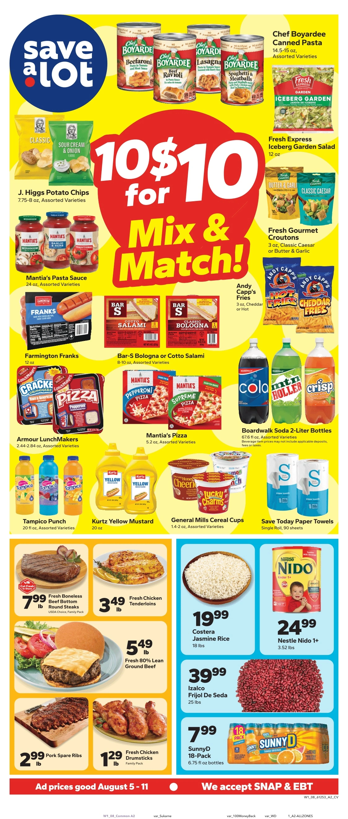 Save a Lot Food Stores flyer page 1