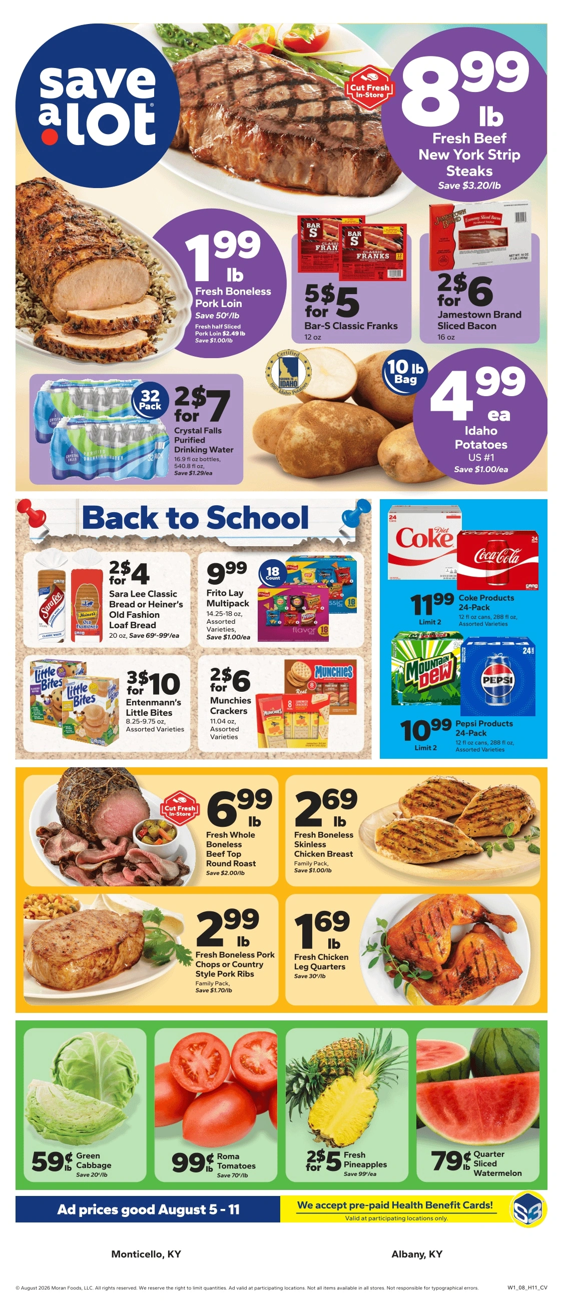 Save a Lot Food Stores flyer page 1