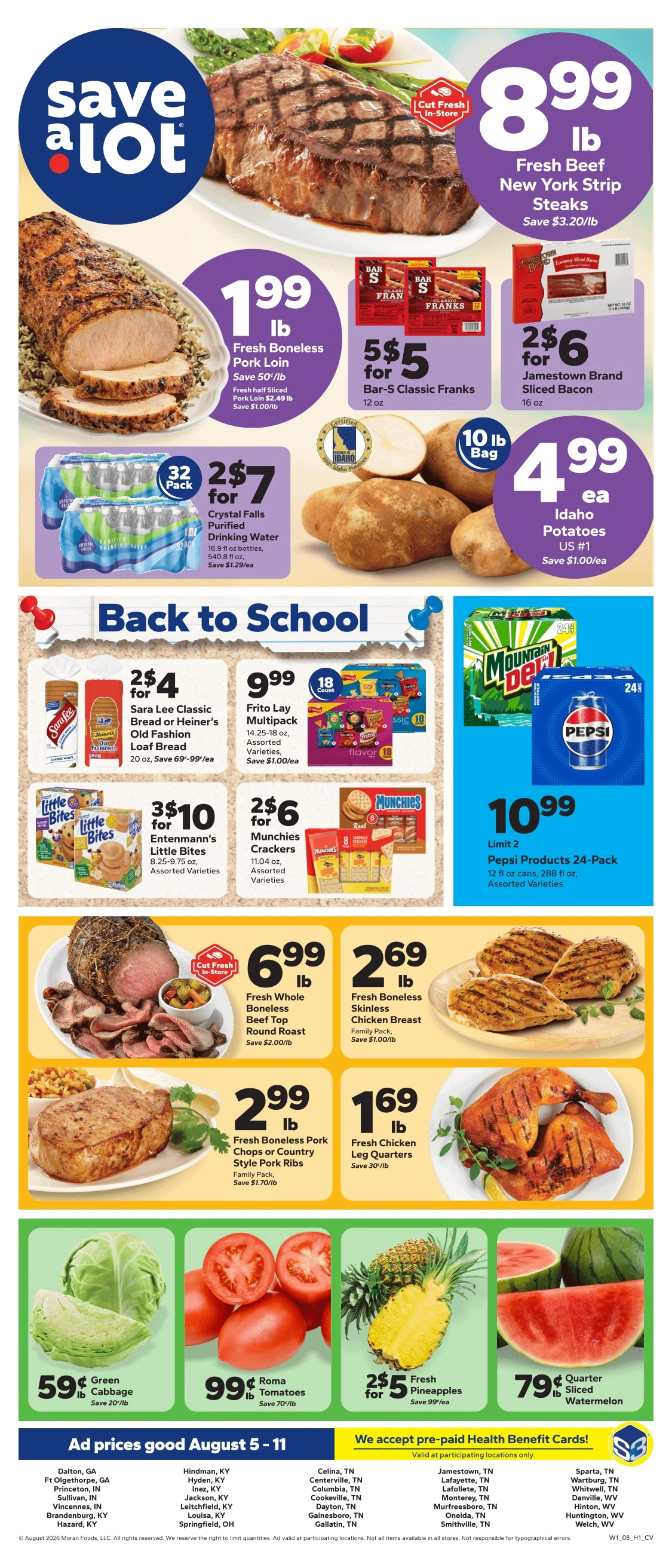Save a Lot Food Stores flyer page 1