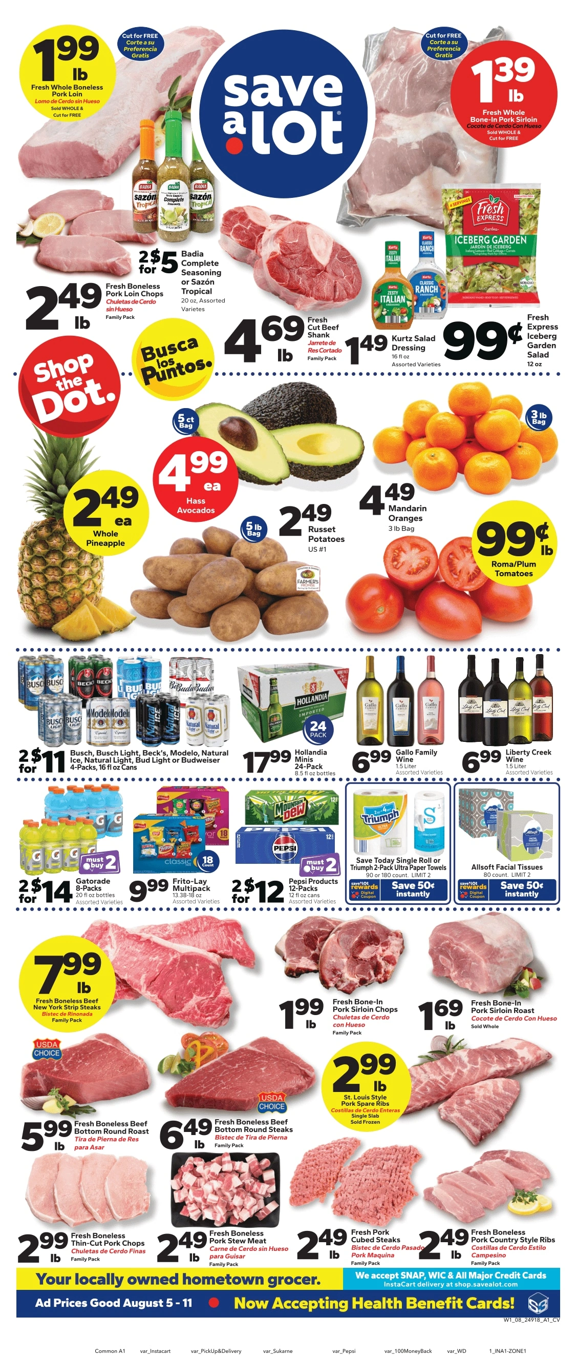 Save a Lot Food Stores flyer page 1