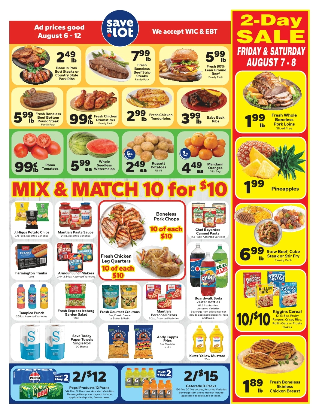 Save a Lot Food Stores flyer page 1