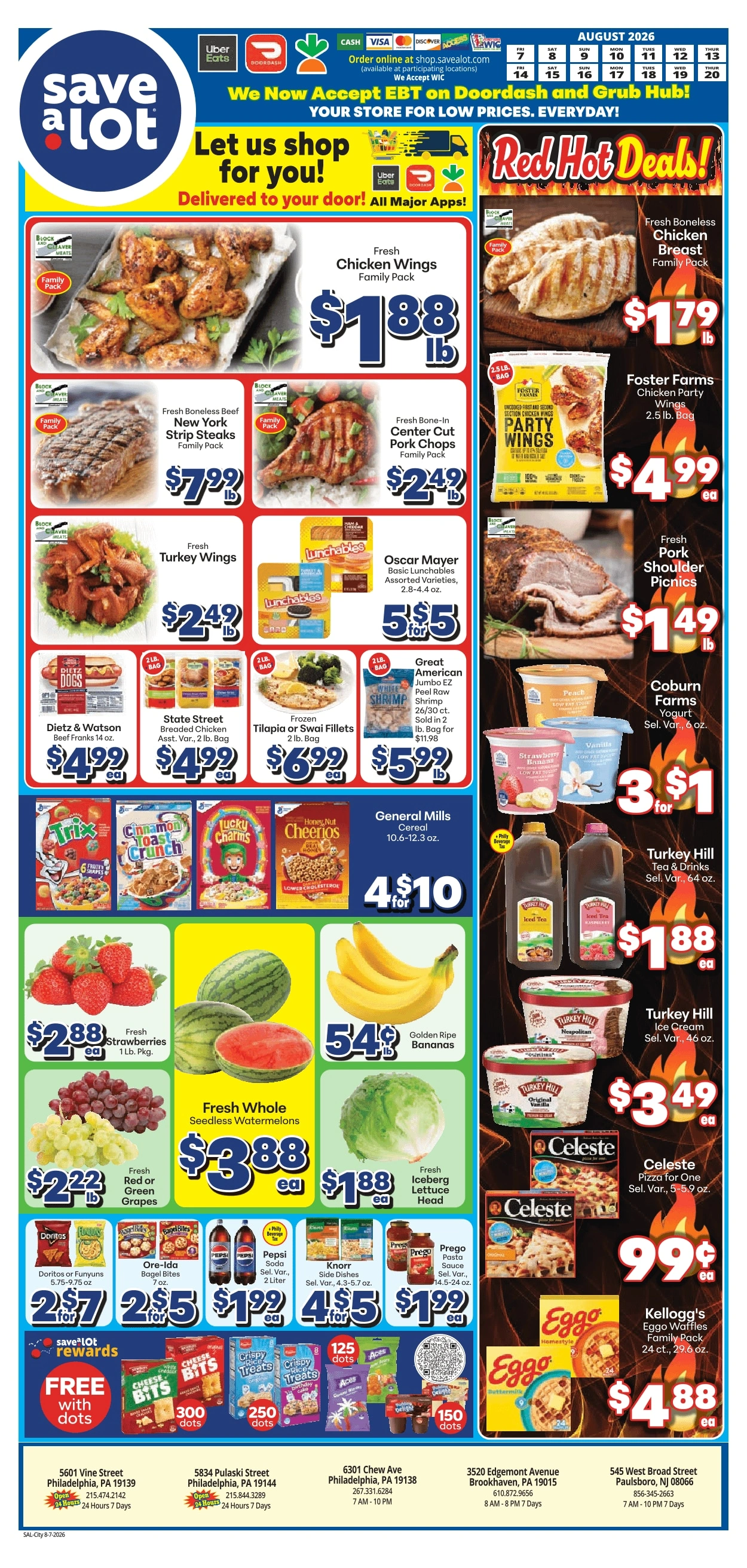 Save a Lot Food Stores flyer page 1