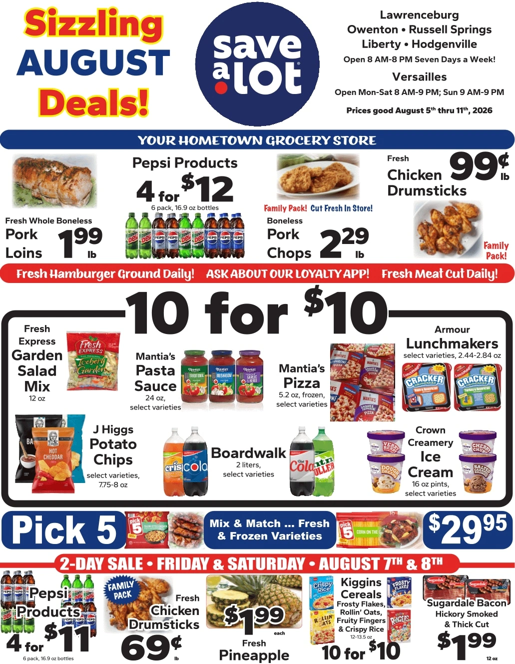 Save a Lot Food Stores flyer page 1