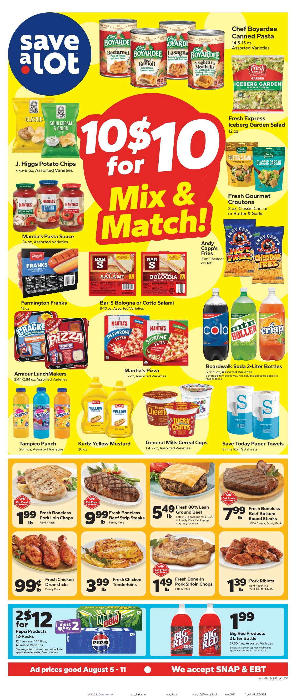 Save a Lot Food Stores flyer page 1