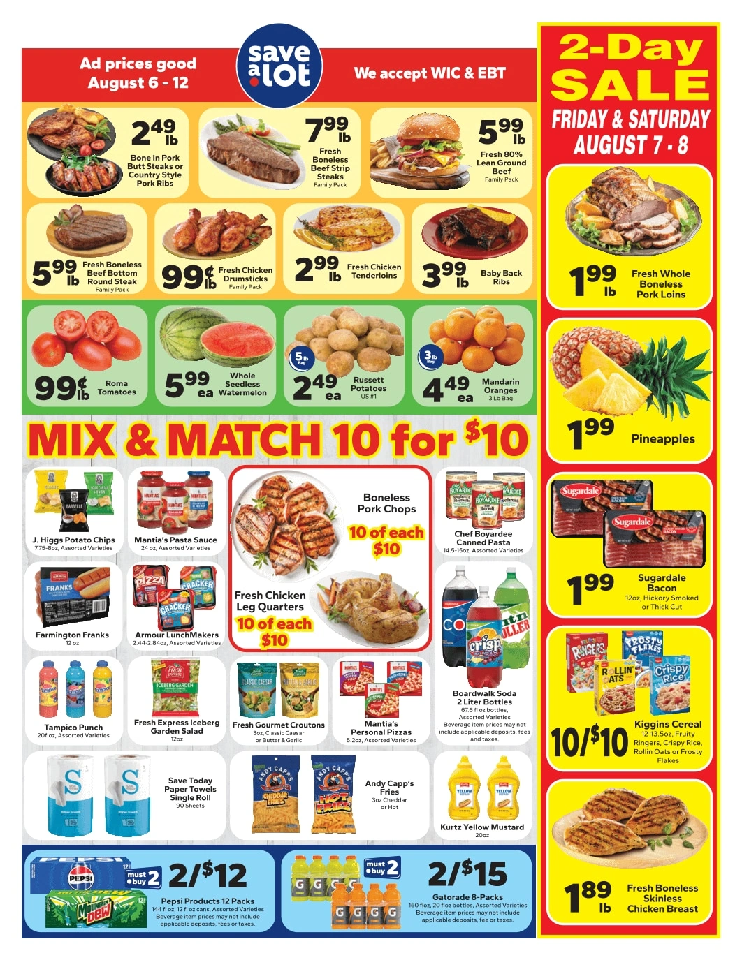 Save a Lot Food Stores flyer page 1