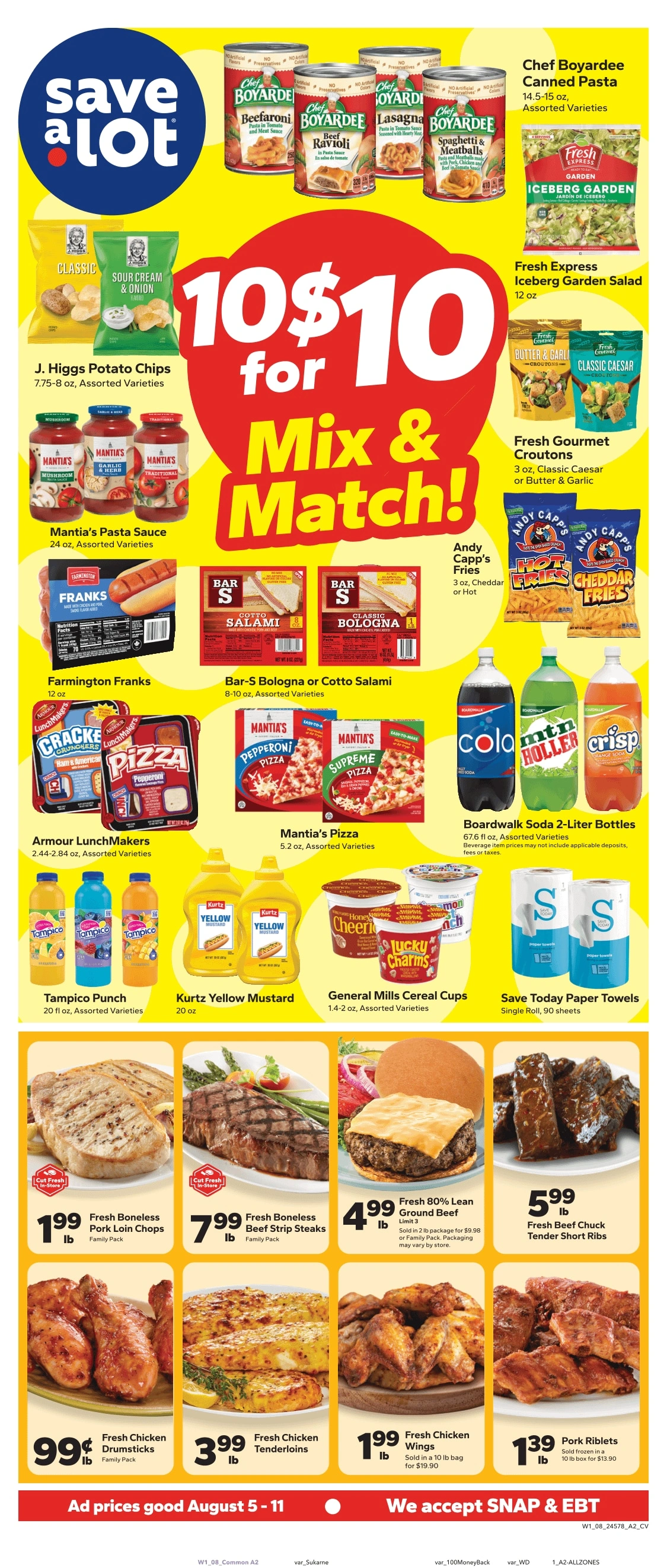 Save a Lot Food Stores flyer page 1