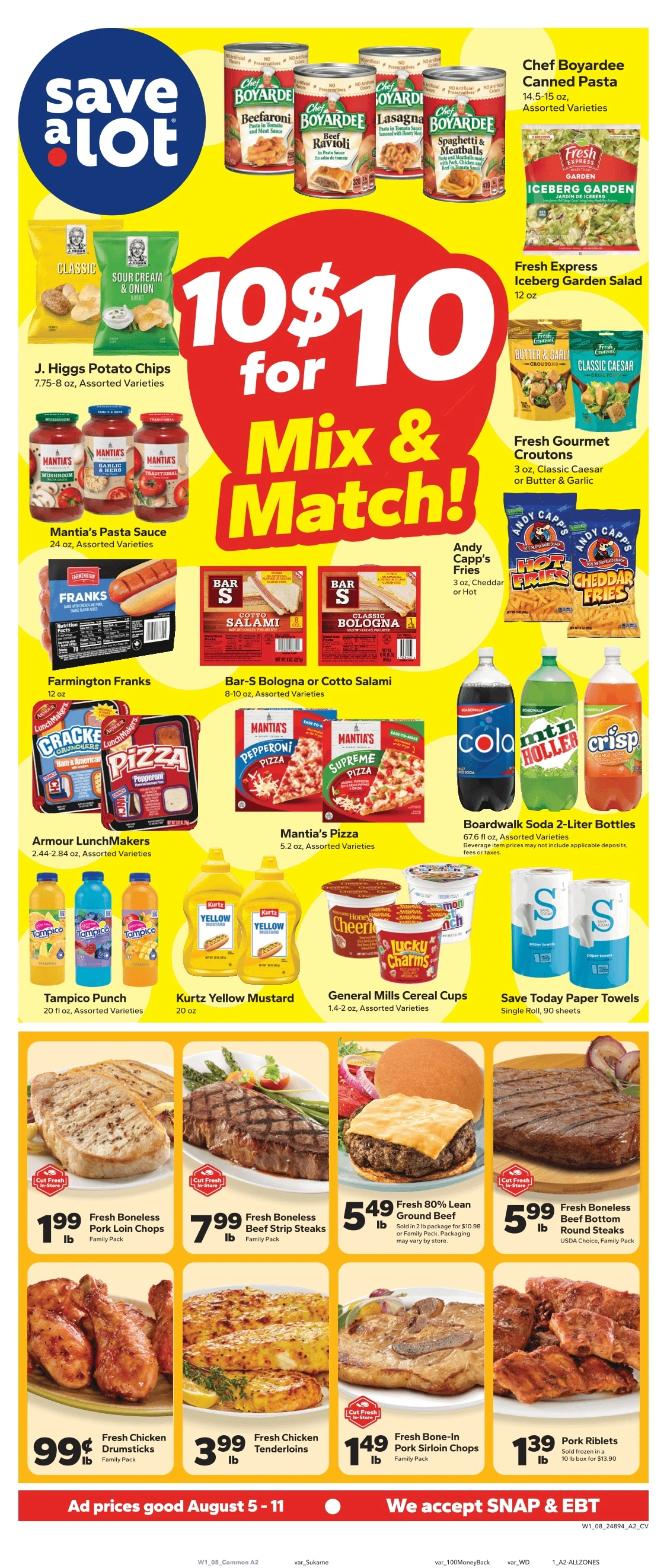 Save a Lot Food Stores flyer page 1