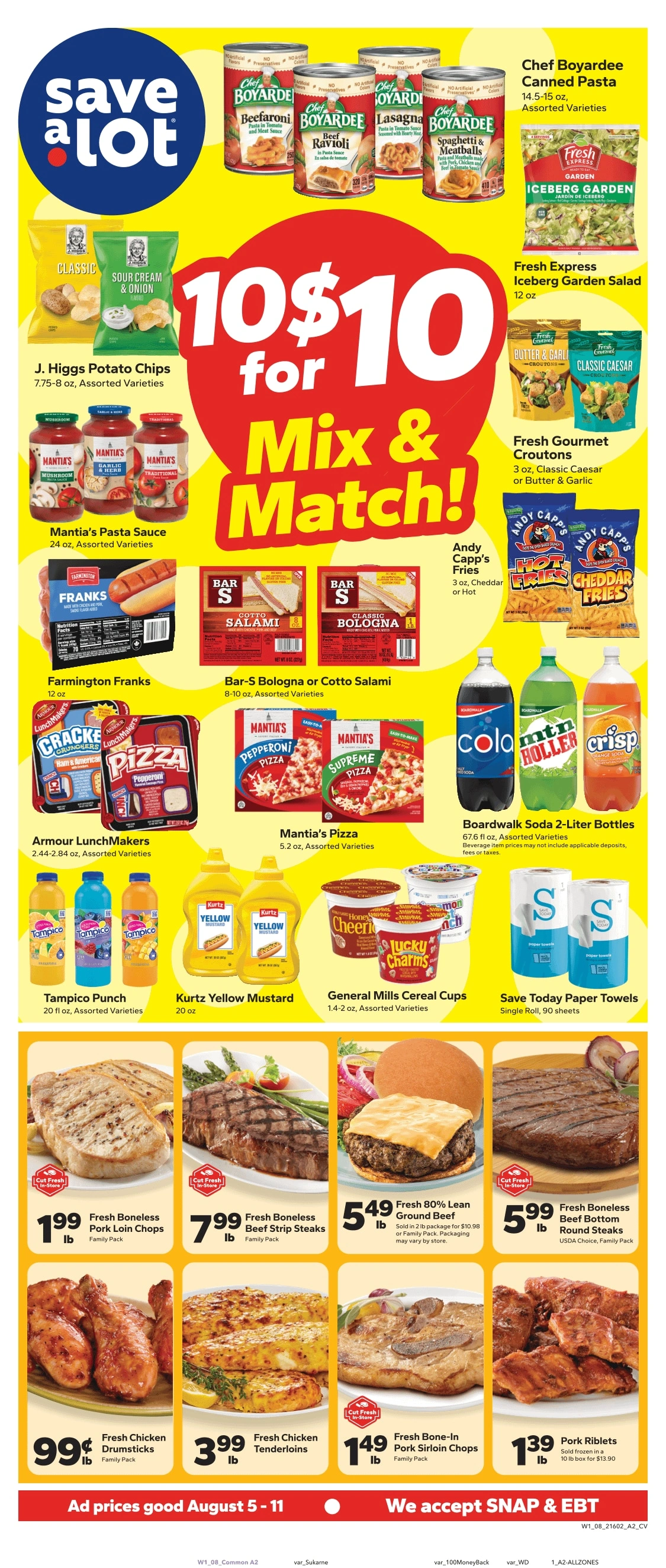Save a Lot Food Stores flyer page 1