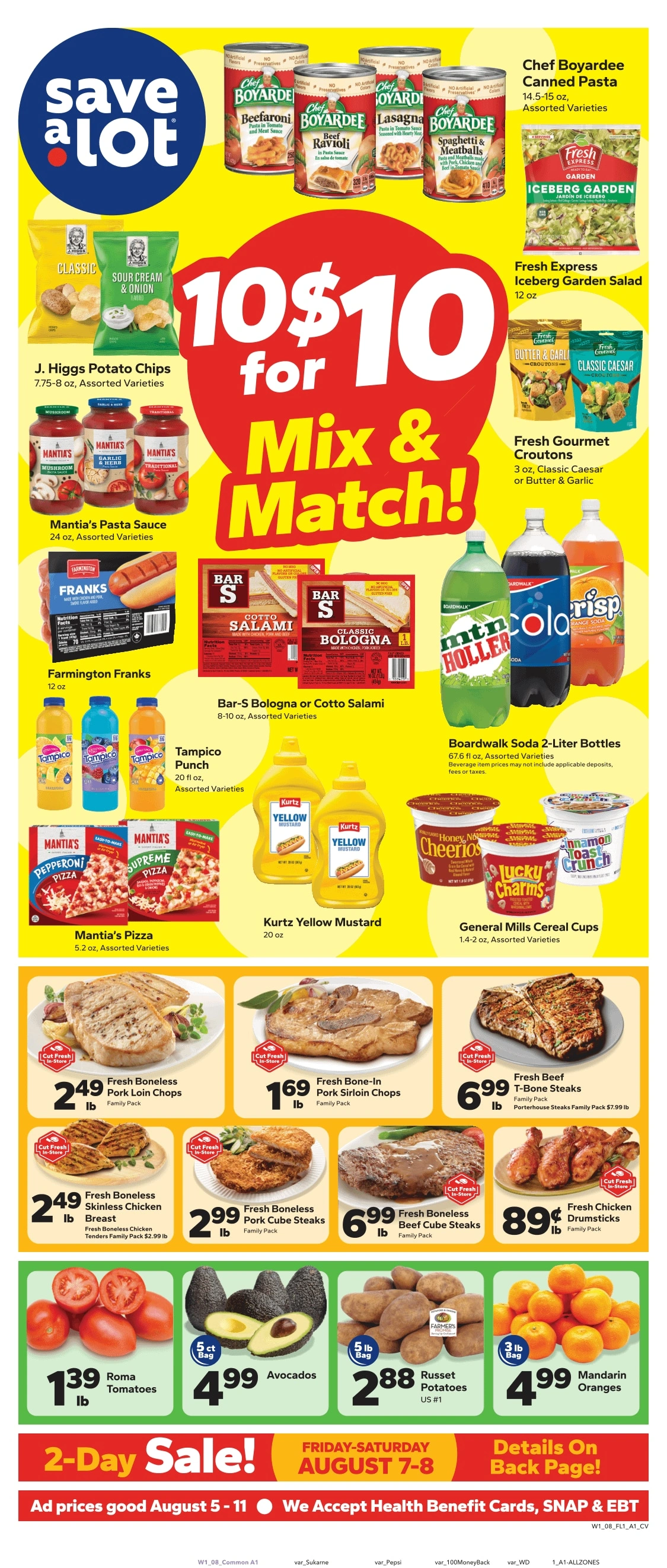 Save a Lot Food Stores flyer page 1