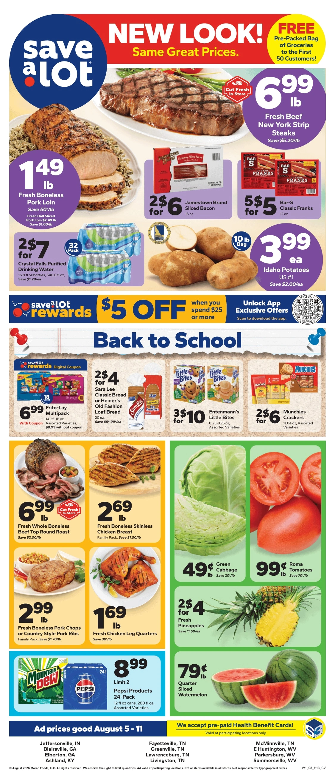 Save a Lot Food Stores flyer page 1