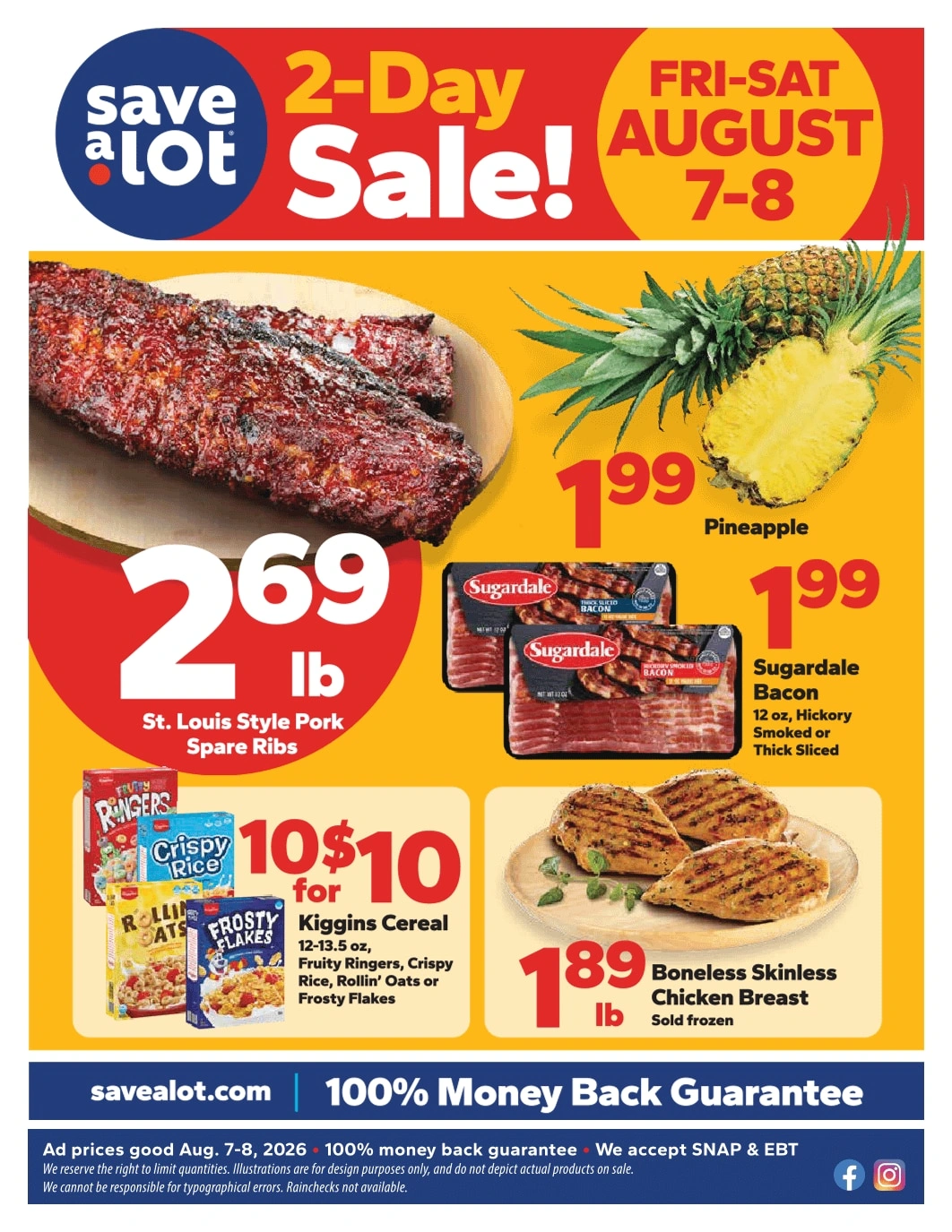 Save a Lot Food Stores flyer page 3