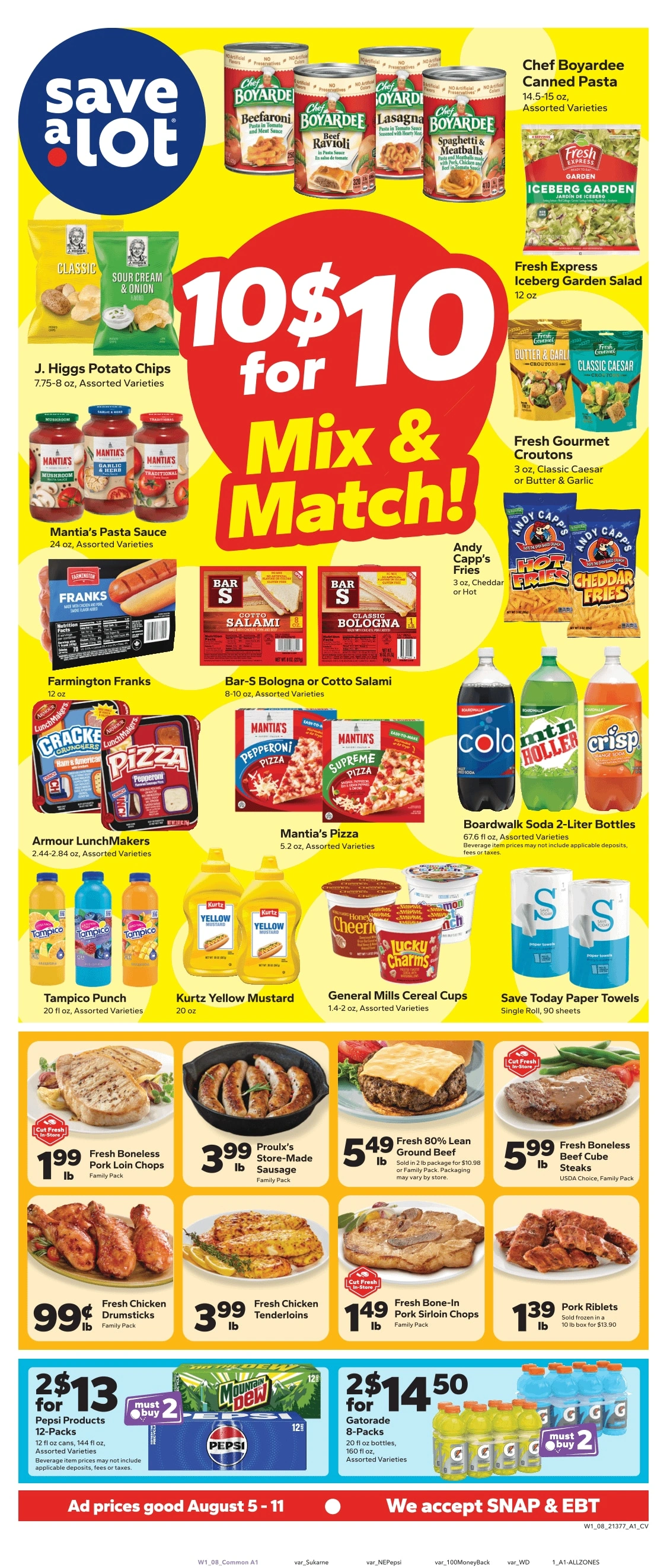 Save a Lot Food Stores flyer page 1