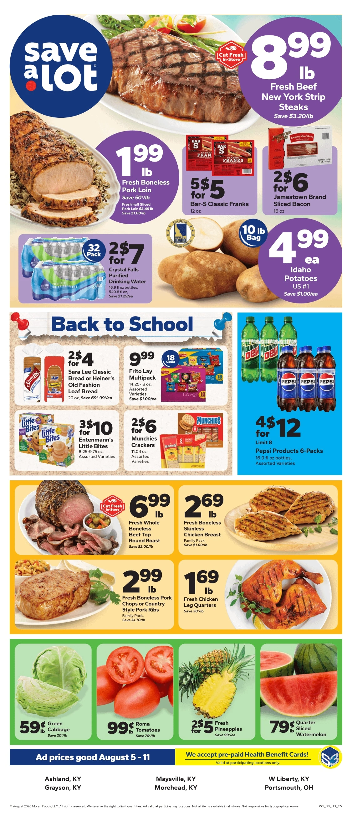 Save a Lot Food Stores flyer page 1