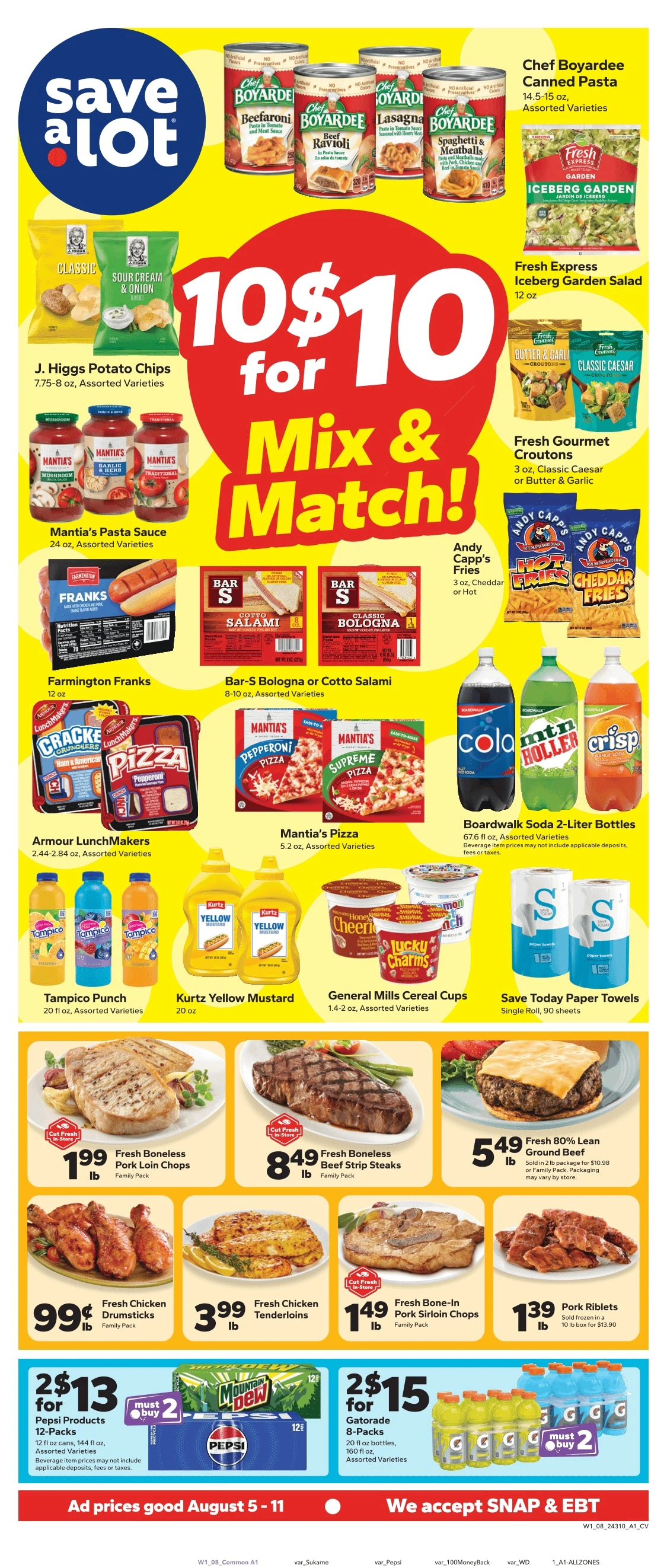 Save a Lot Food Stores flyer page 1