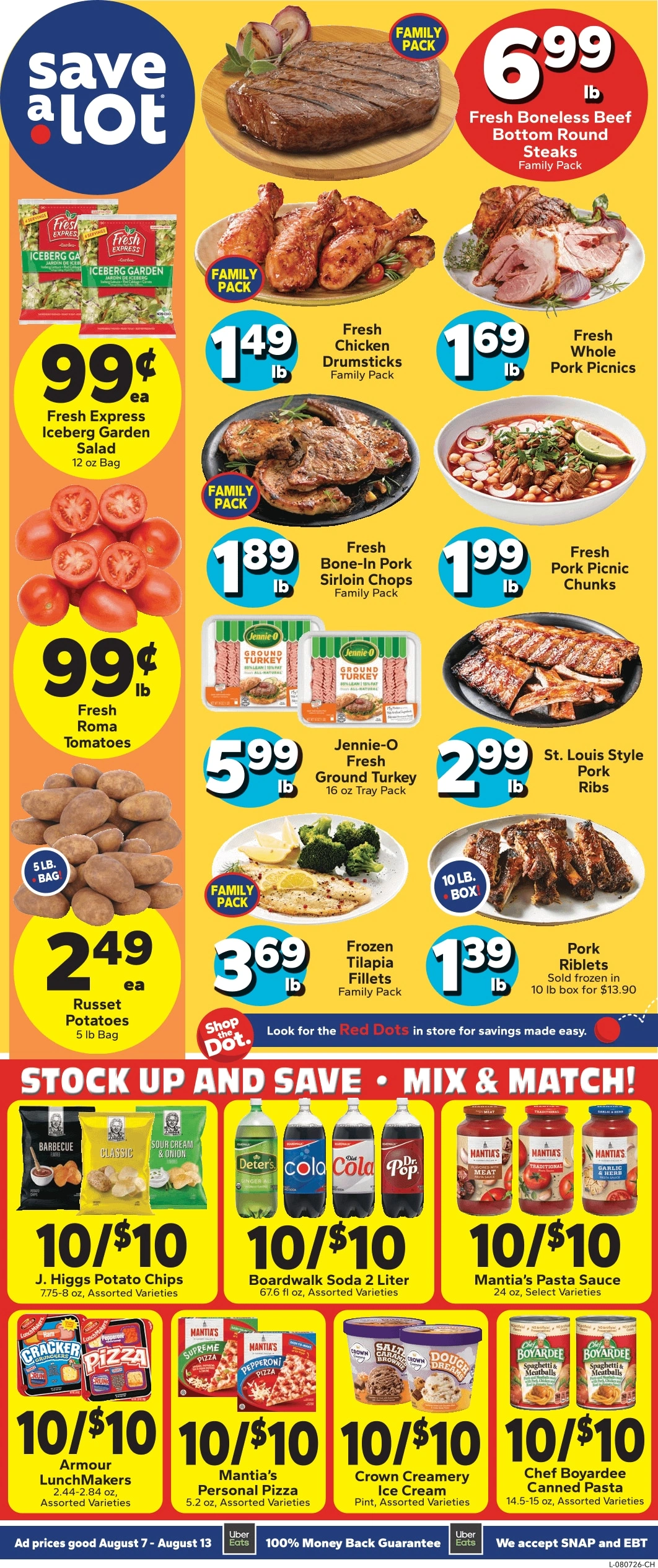 Save a Lot Food Stores flyer page 1