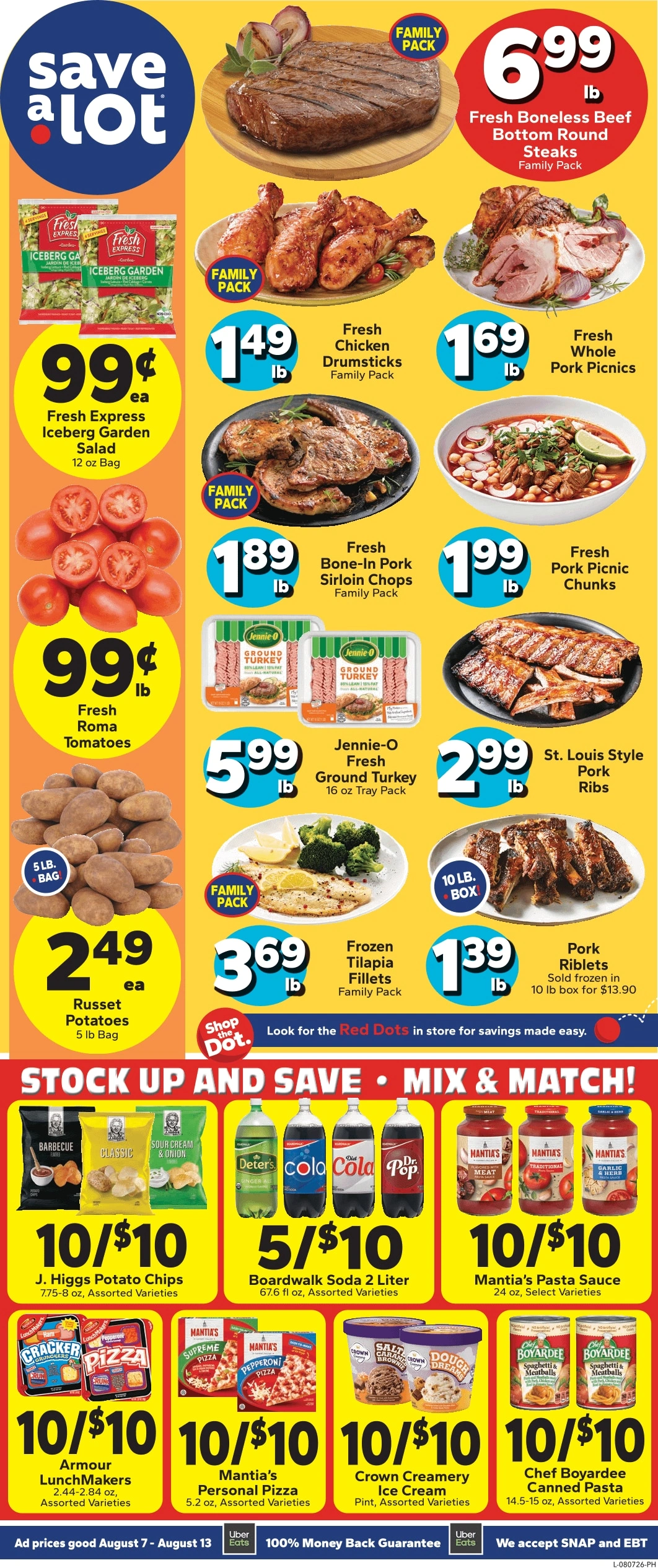 Save a Lot Food Stores flyer page 1