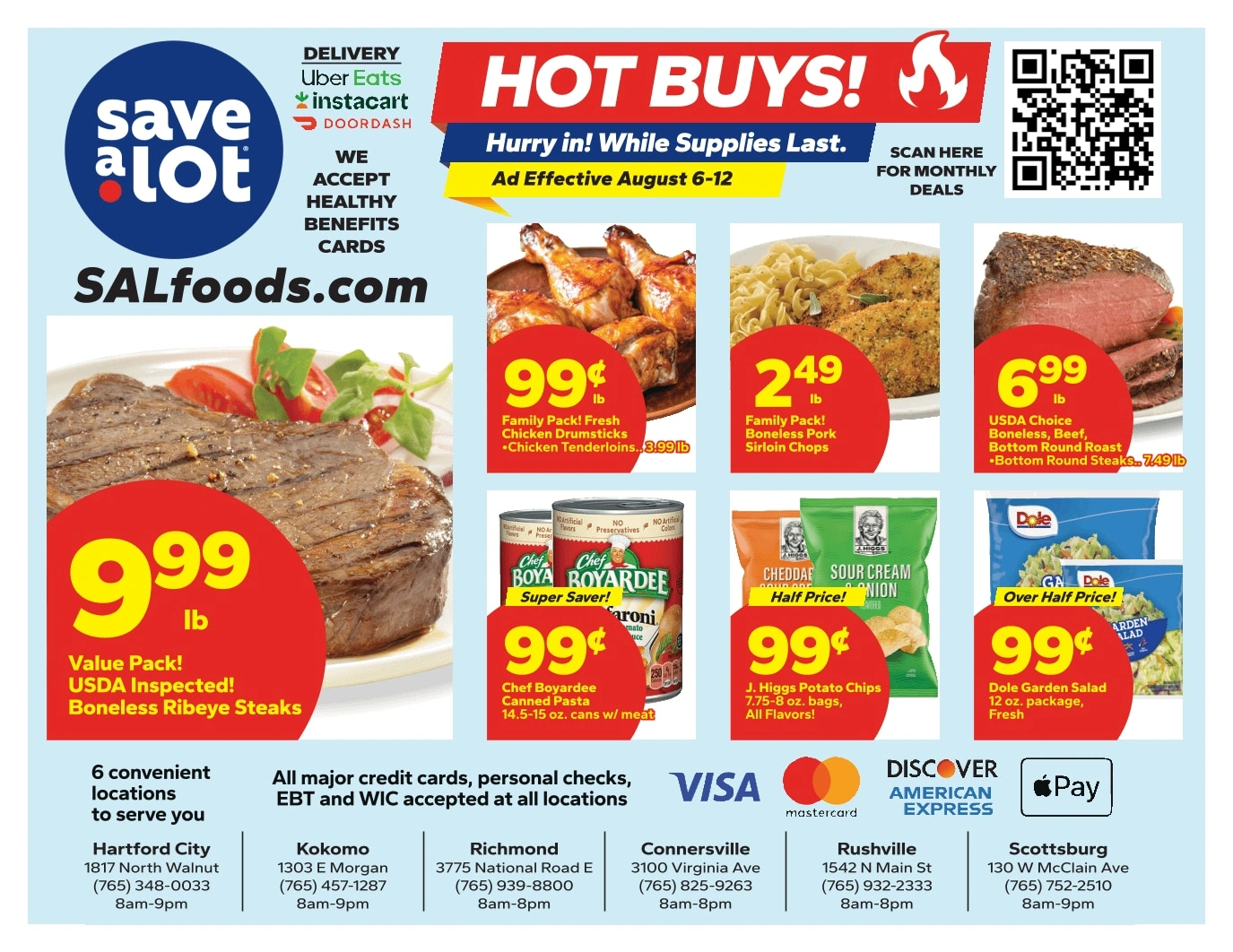 Save a Lot Food Stores flyer page 1