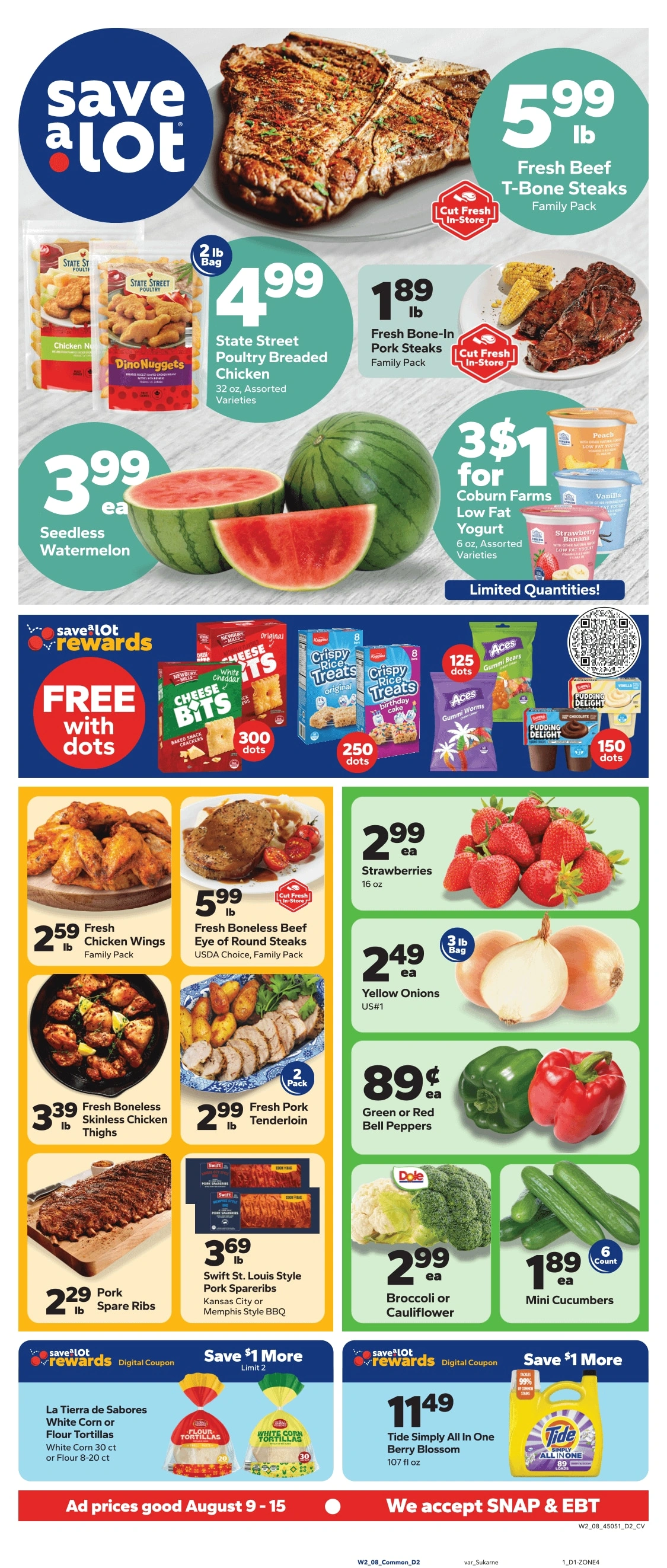 Save a Lot Food Stores flyer page 1