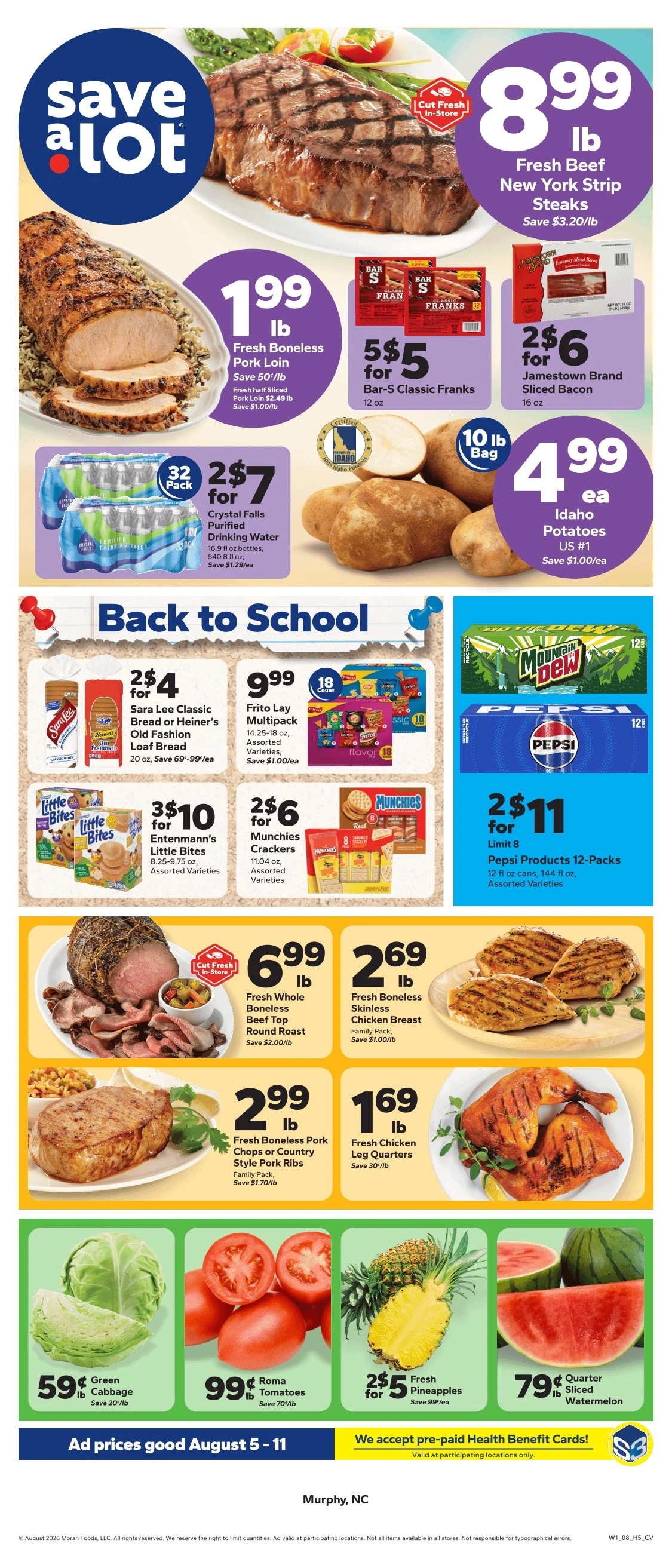 Save a Lot Food Stores flyer page 1