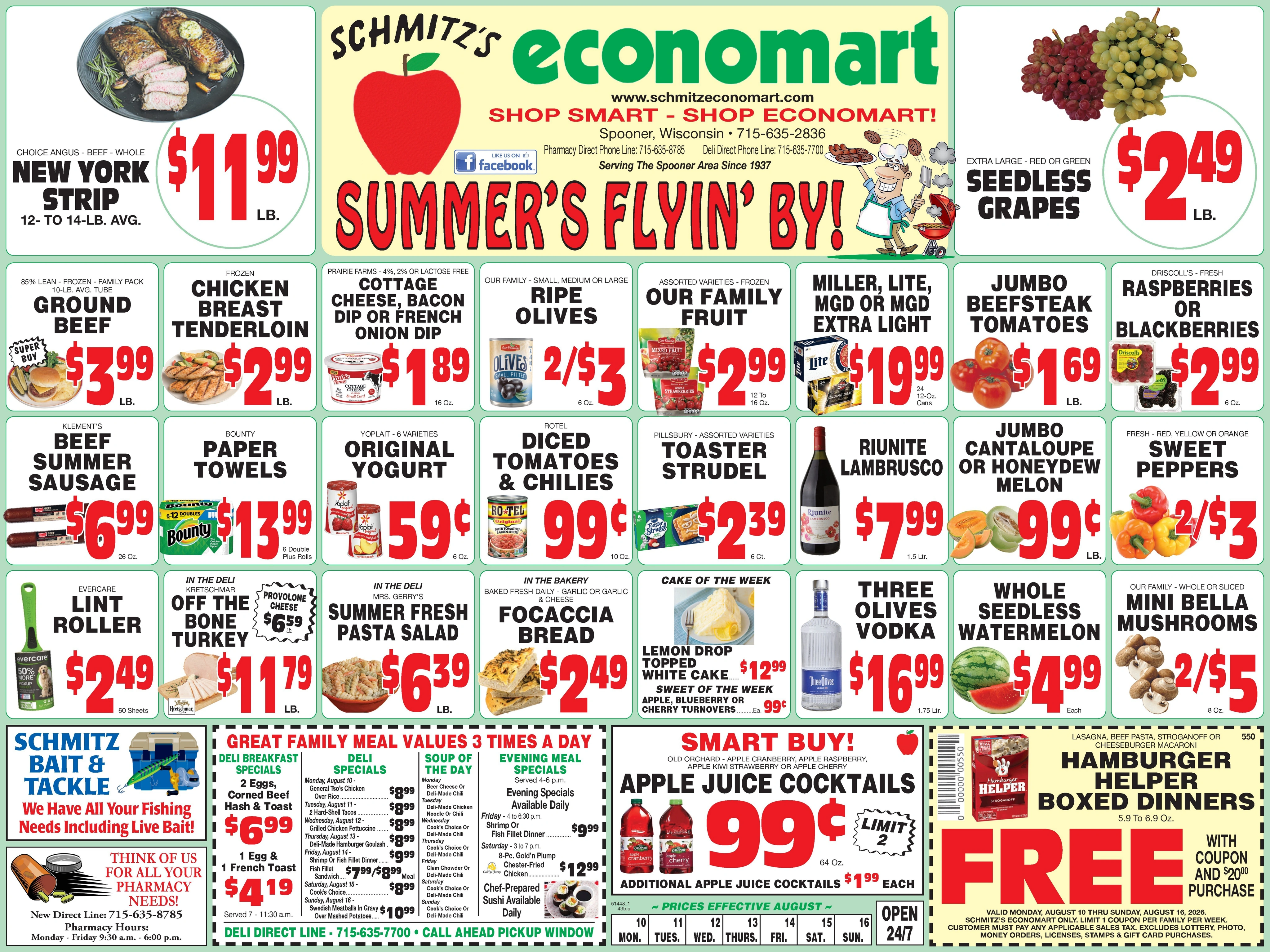 Schmitz's Economart flyer page 1