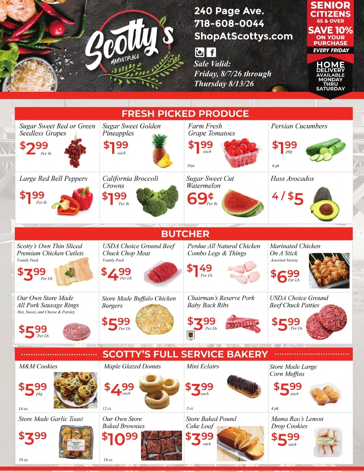 Scotty's Marketplace flyer page 1