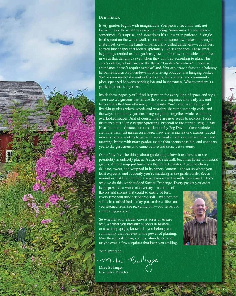 Seed Savers Exchange flyer page 3